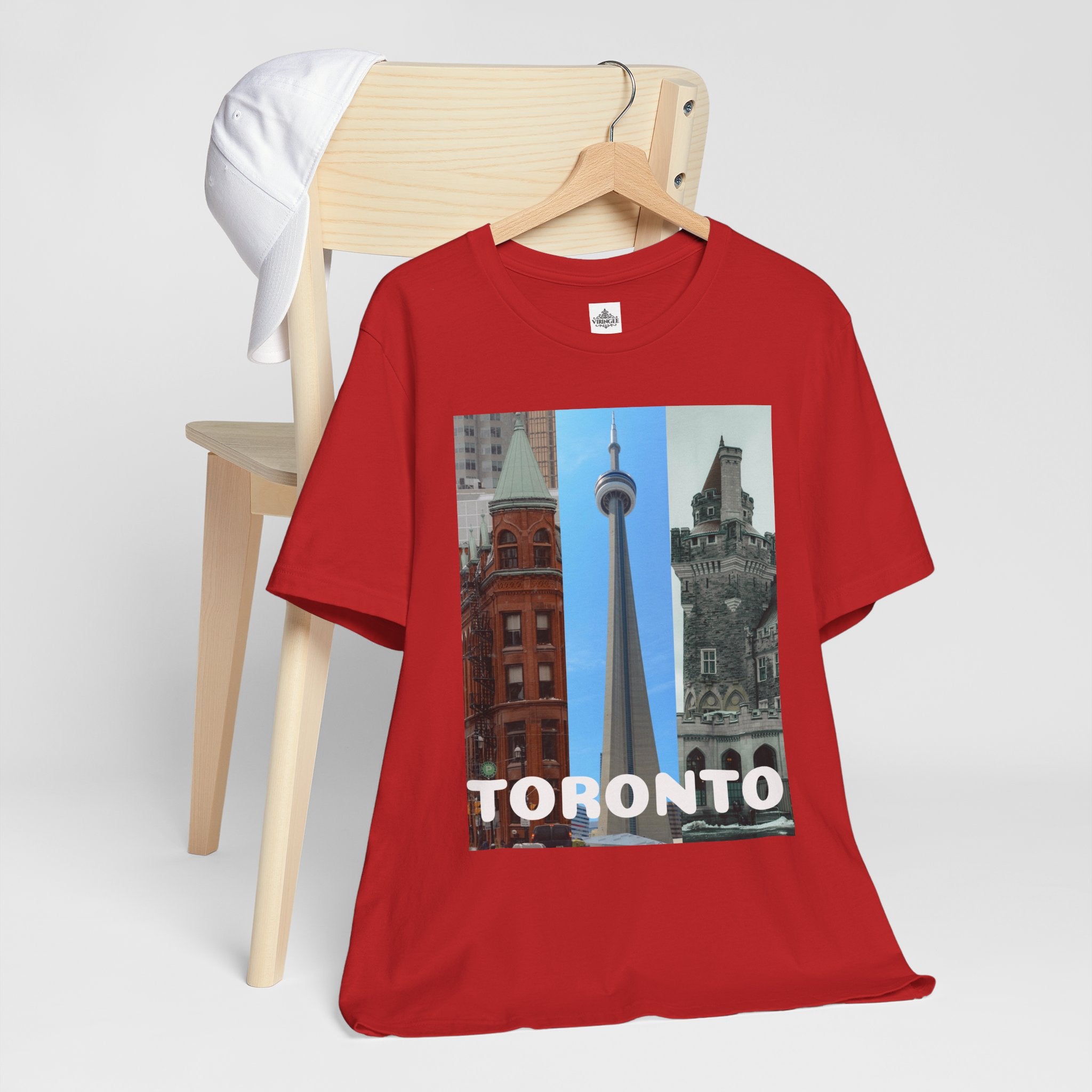 Viringee Toronto Sightseeing Landmarks Graphic T Shirt