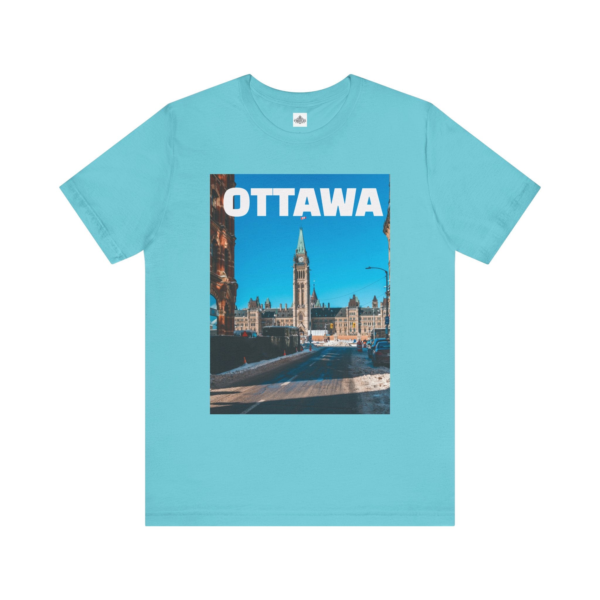 Unisex Ottawa T-shirt with bold city design by Viringee