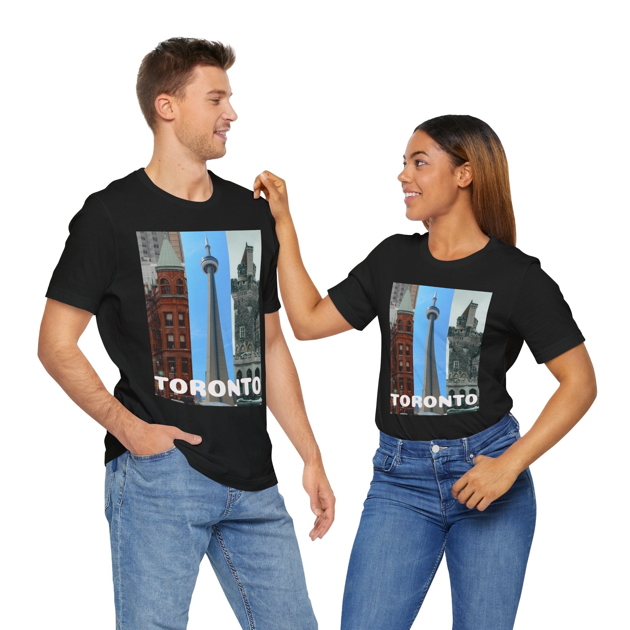 Viringee Toronto Sightseeing Landmarks Graphic T Shirt
