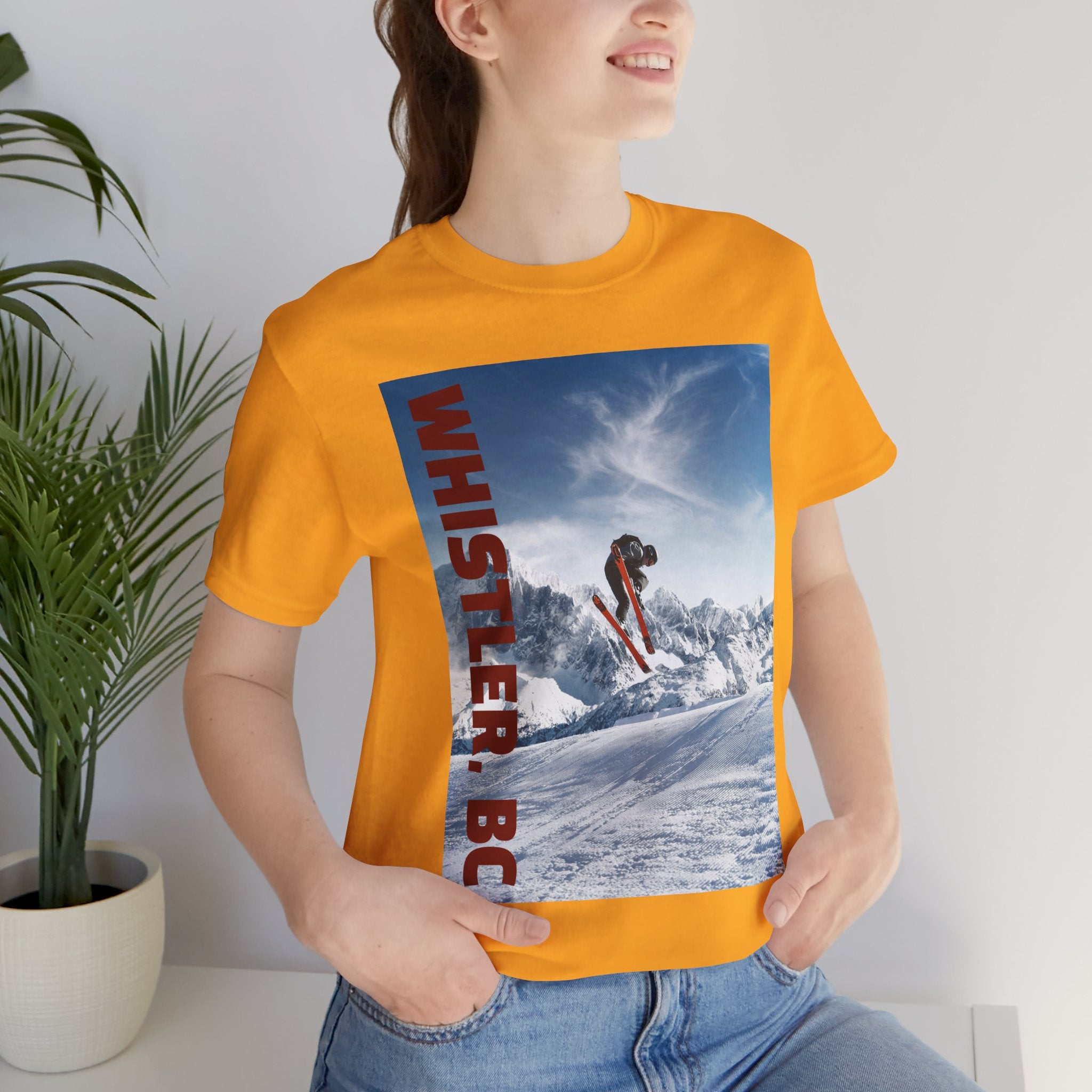 Viringee Whistler BC Snowboarder Short Sleeve Tee
