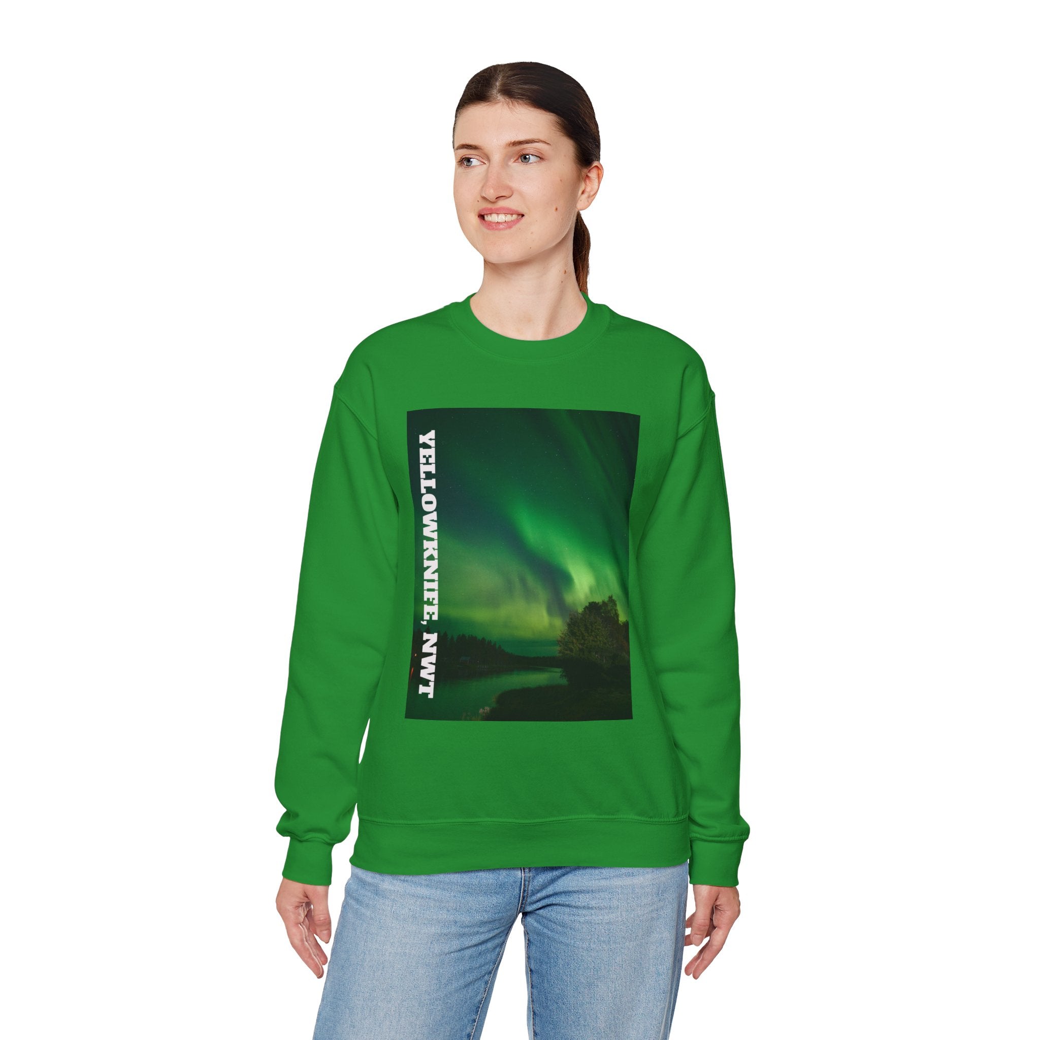 Viringee Yellowknife, NWT Lights Crewneck Sweatshirt