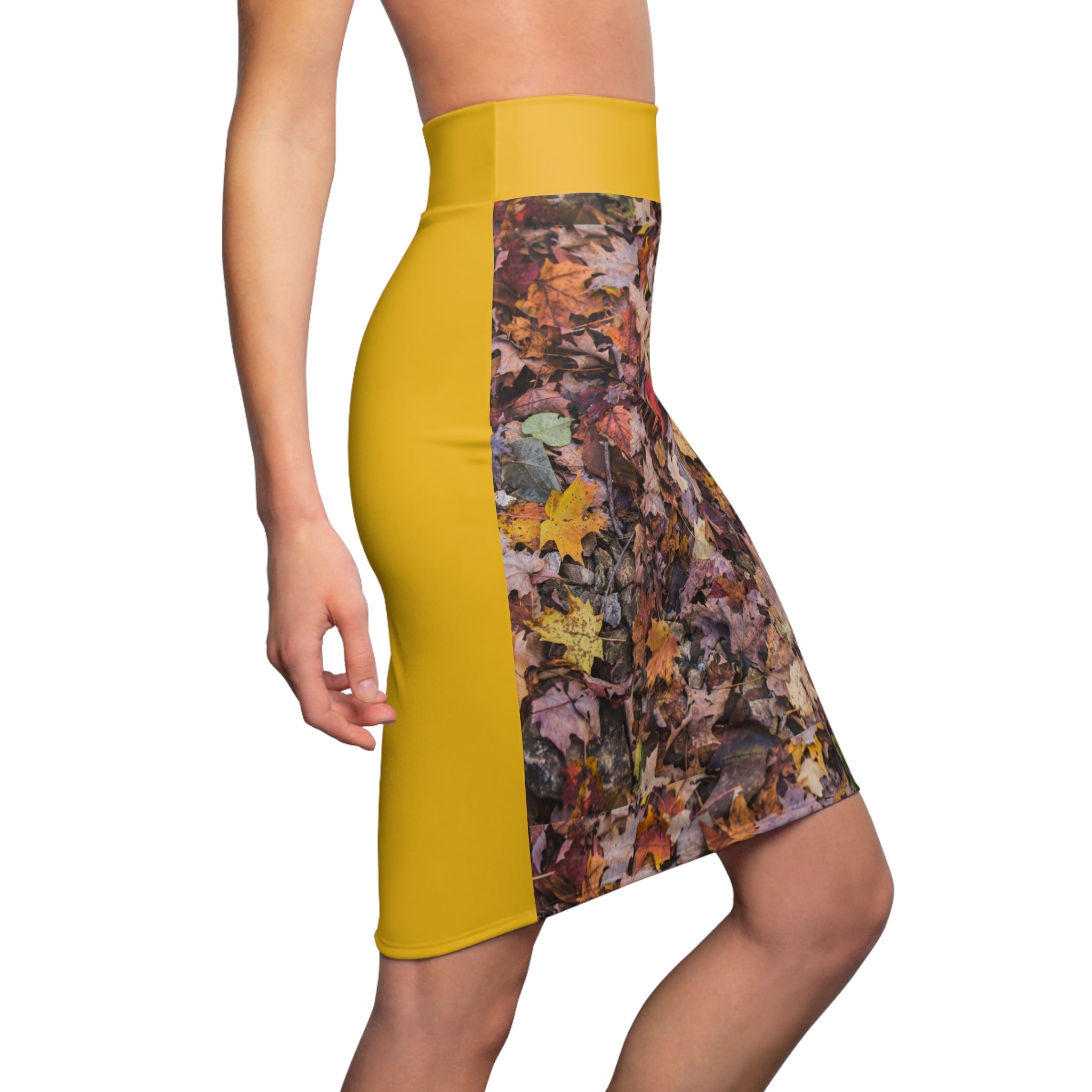 Viringee Autumn Leaves Women's Pencil Skirt