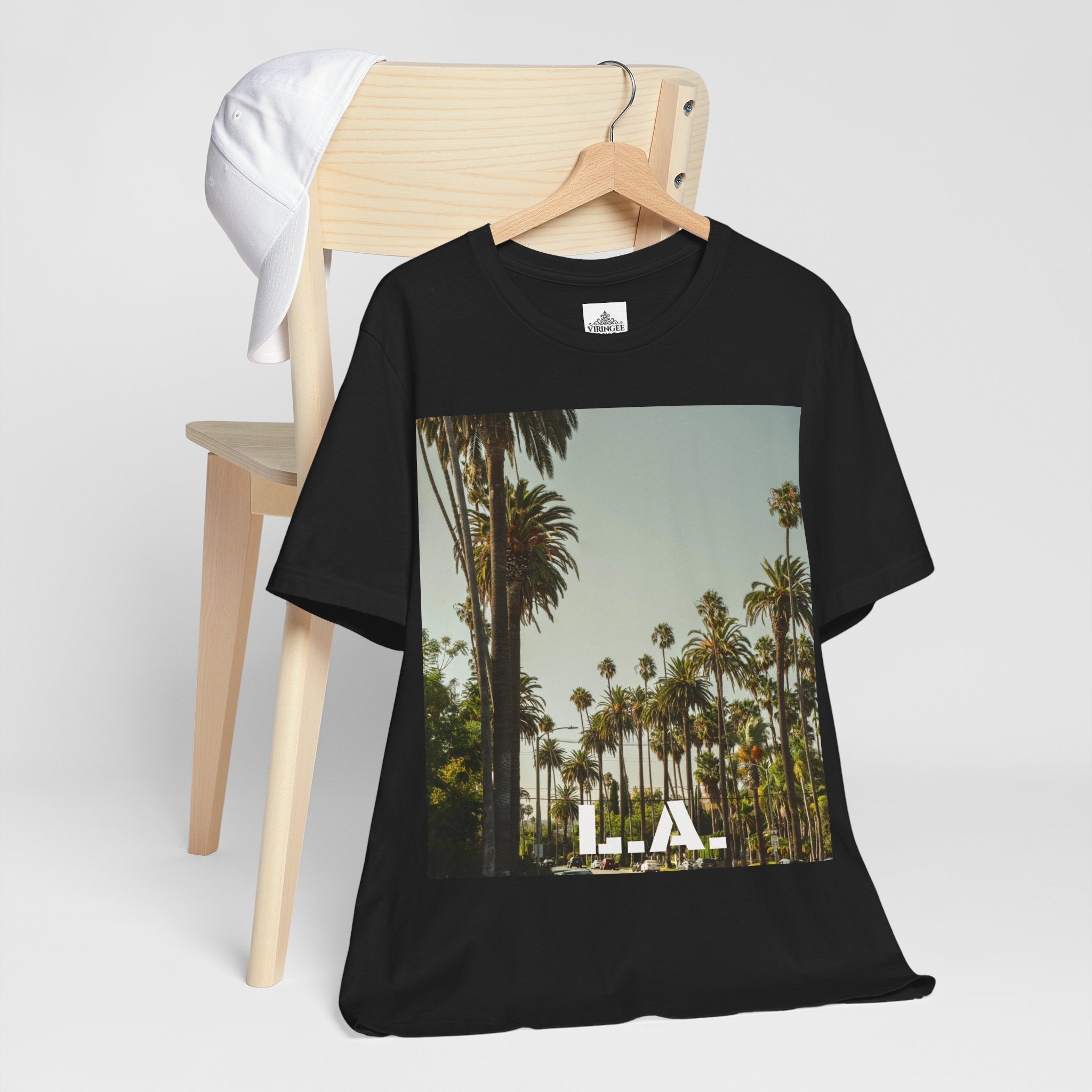 Viringee LA Palm Unisex Trees Graphic T-shirt