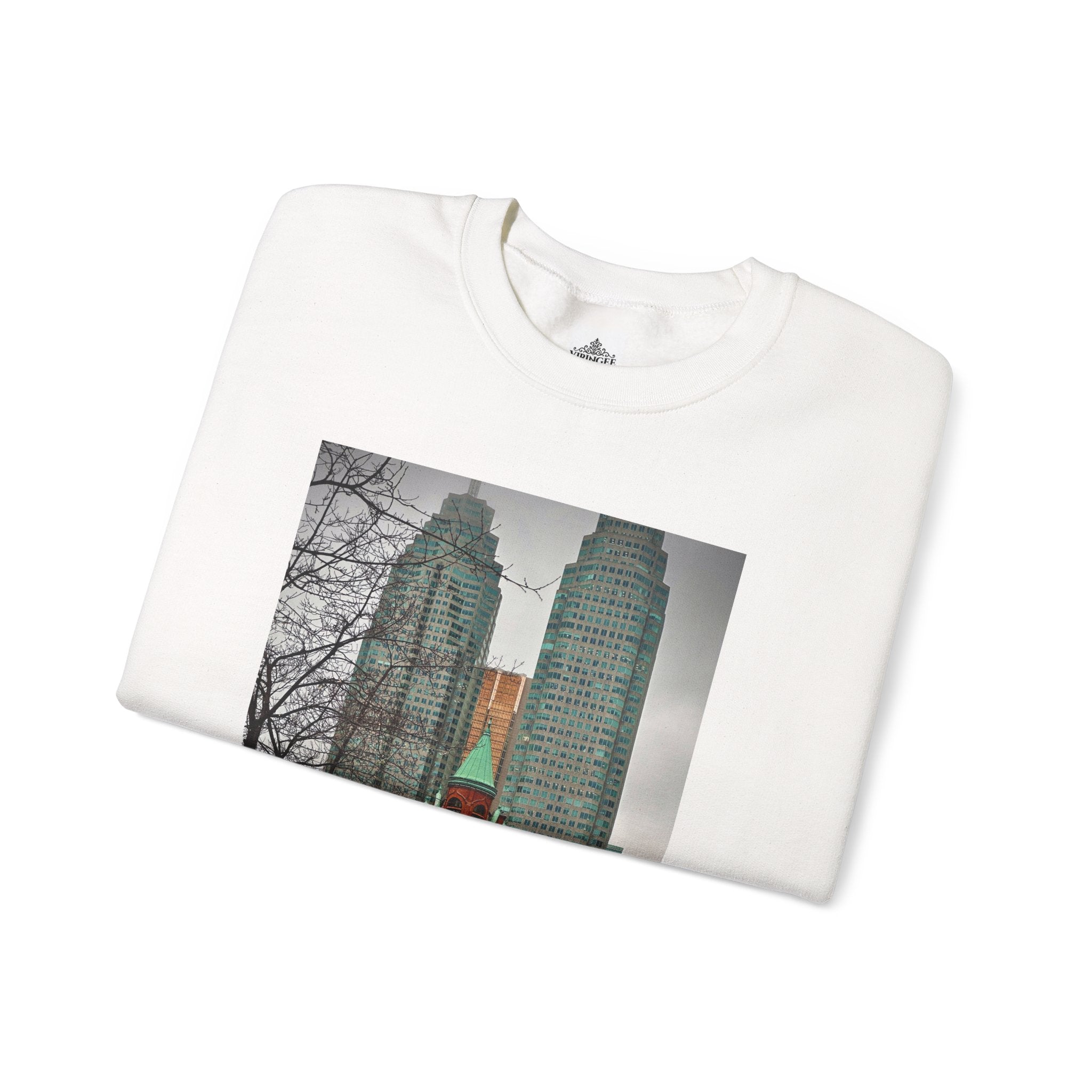 Viringee Toronto Gooderham Flatiron Building Unisex Crewneck Sweatshirt