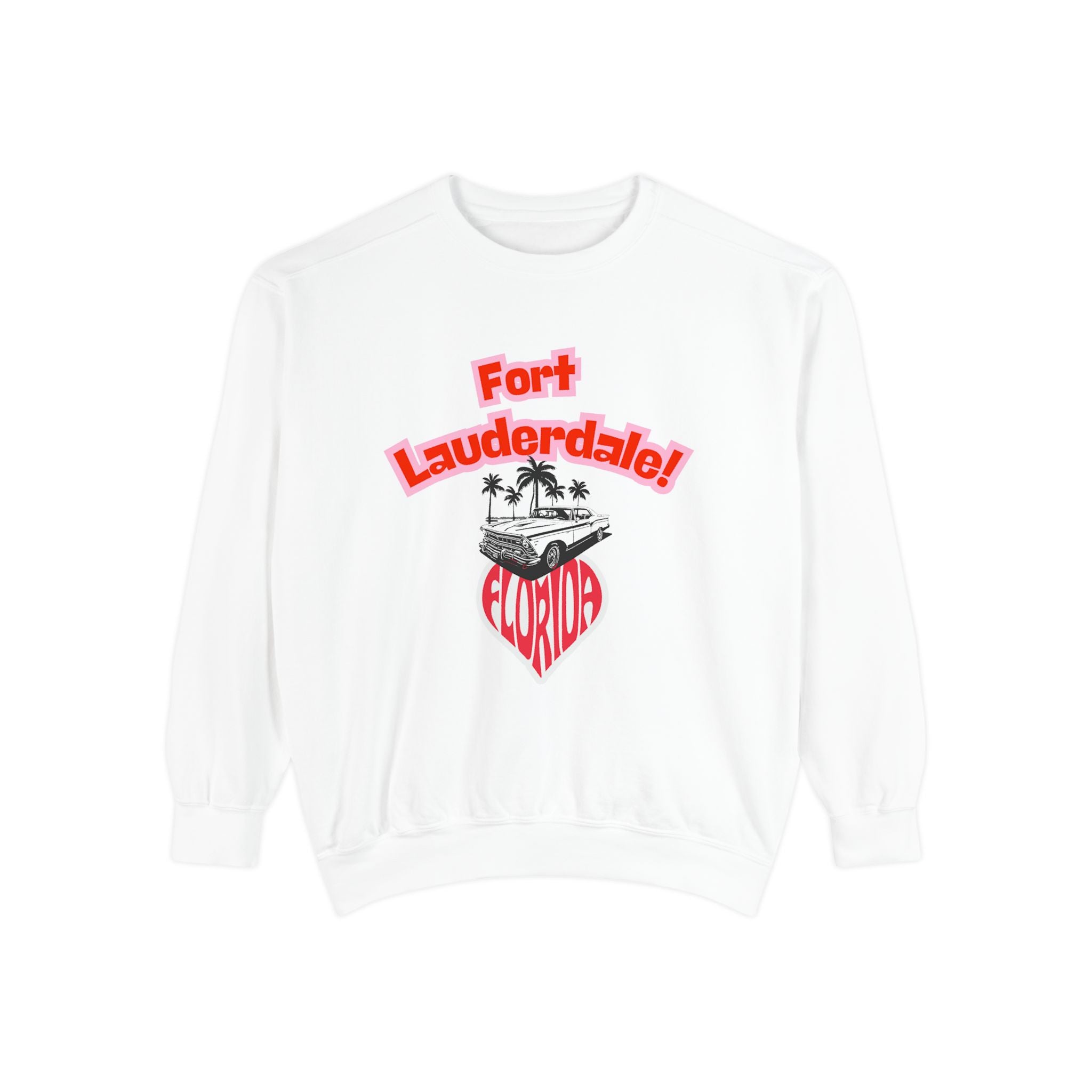 Viringee Fort Lauderdale Florida Vintage Graphic Sweatshirt