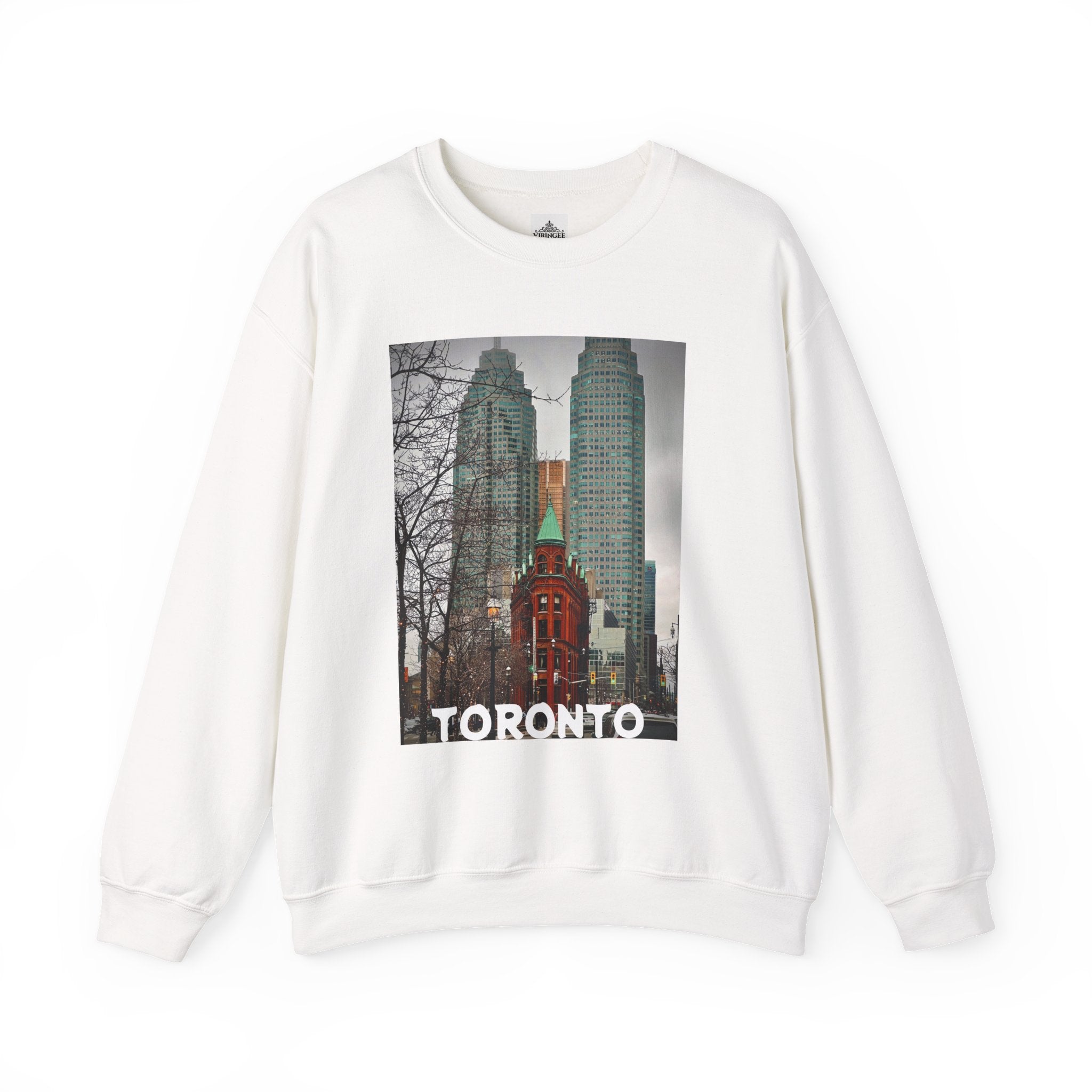 Viringee Toronto Gooderham Flatiron Building Unisex Crewneck Sweatshirt