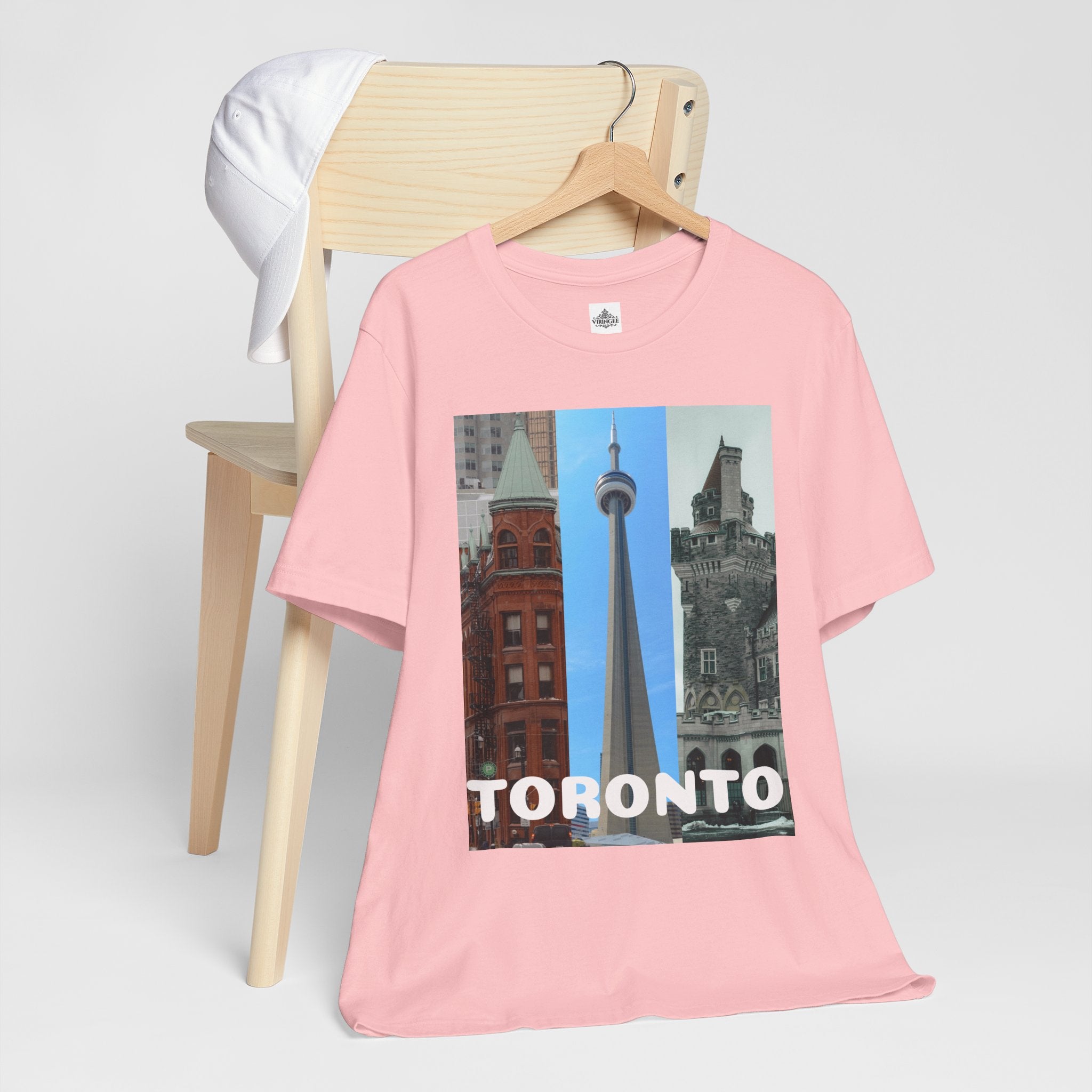 Viringee Toronto Sightseeing Landmarks Graphic T Shirt