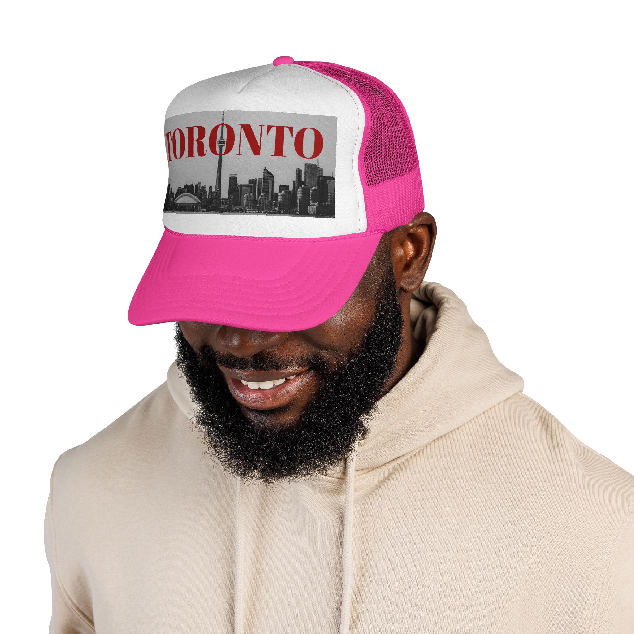 Toronto Black and White Skyline Trucker Cap