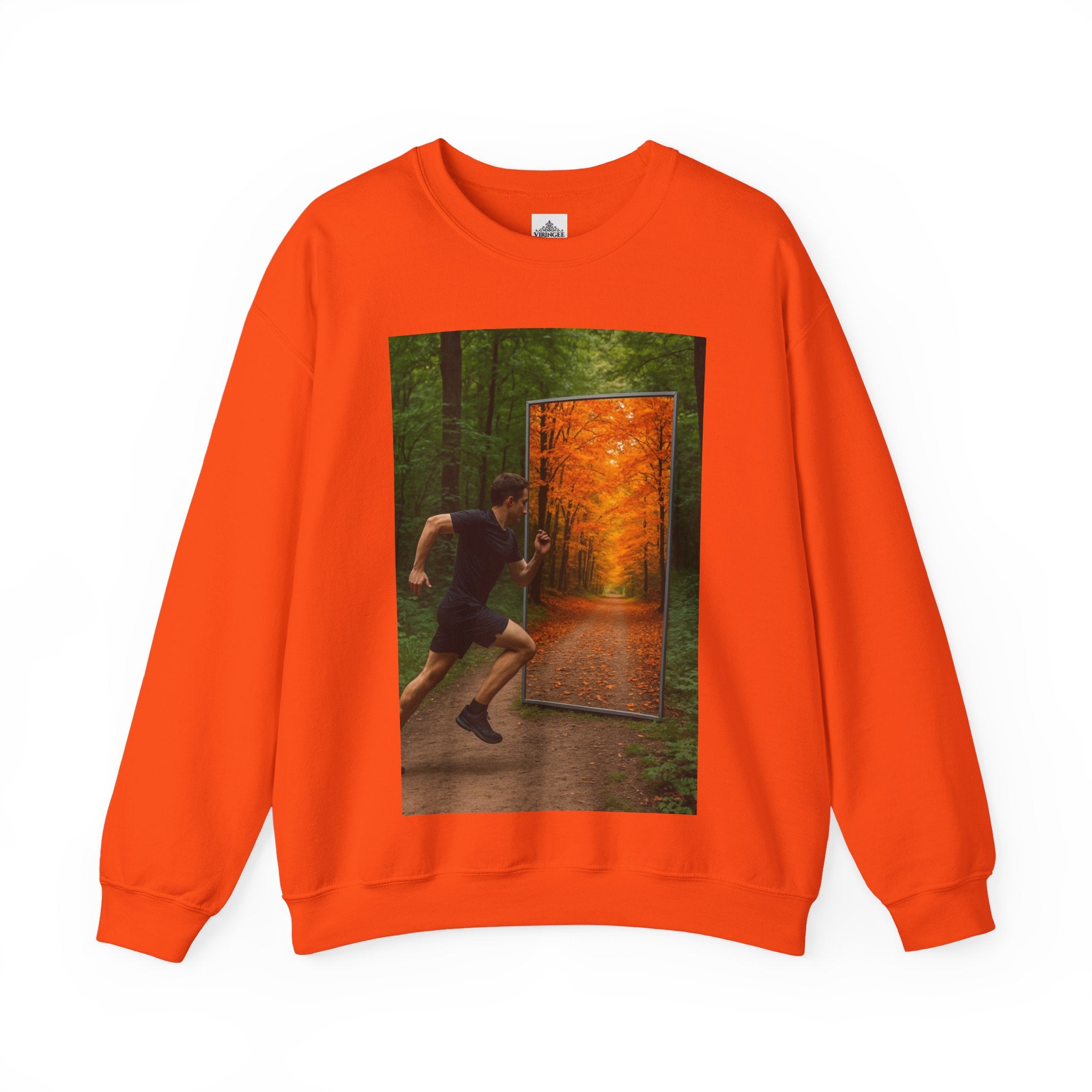 Viringee Fall Door Unisex Heavy Blend™ Crewneck Sweatshirt