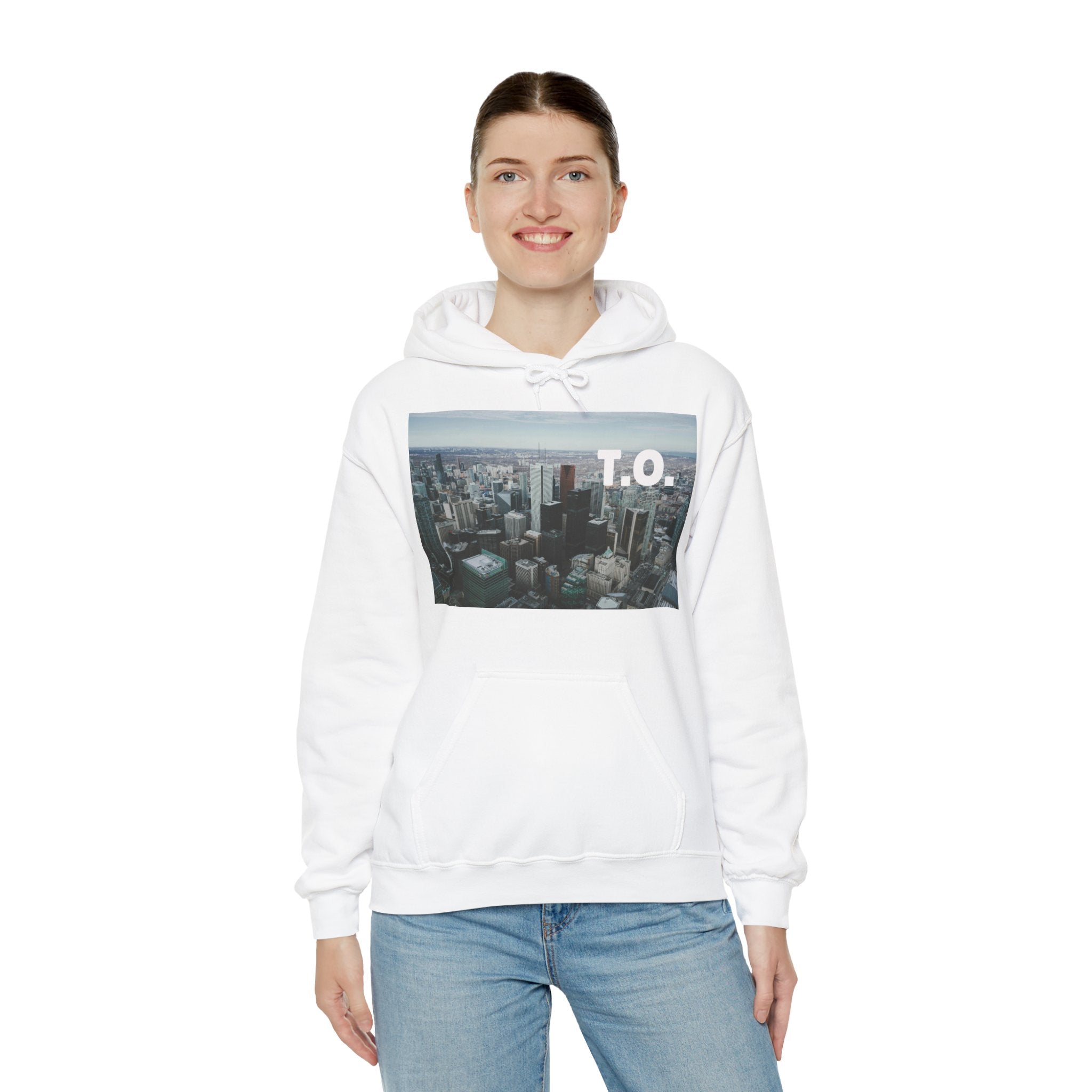 Viringee Toronto T.O. Urban Skyline Unisex Hoodie