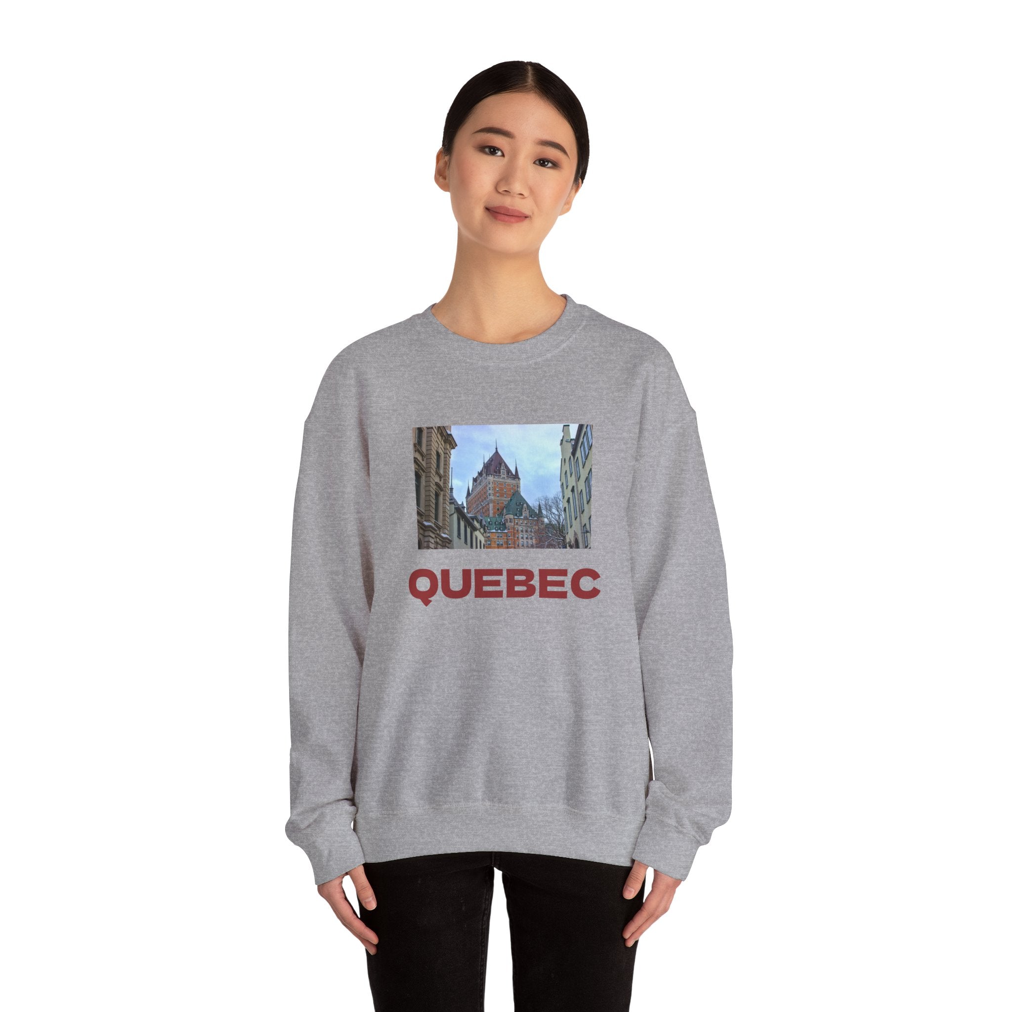 Viringee Quebec Vintage Crewneck Unisex Sweatshirt