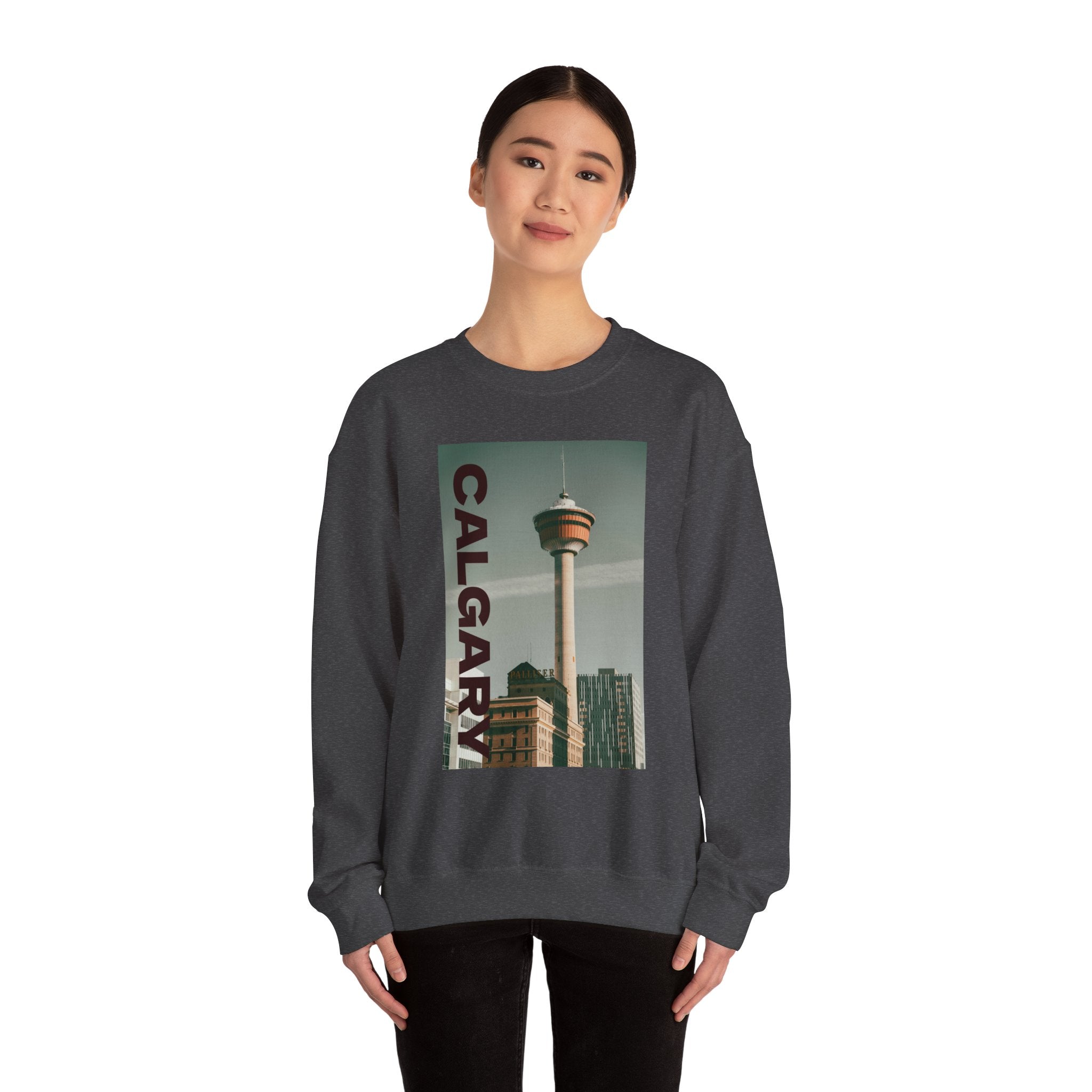 Viringee Calgary Tower Crewneck Sweatshirt