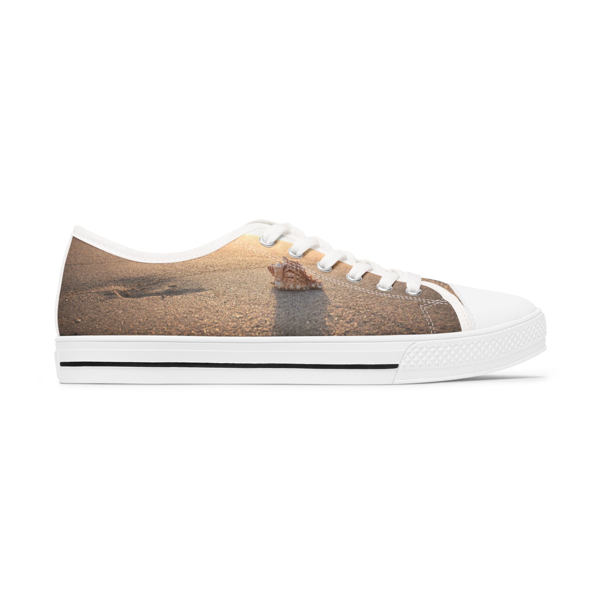 Viringee Sea Shell Low Top Sneakers for the beach girl