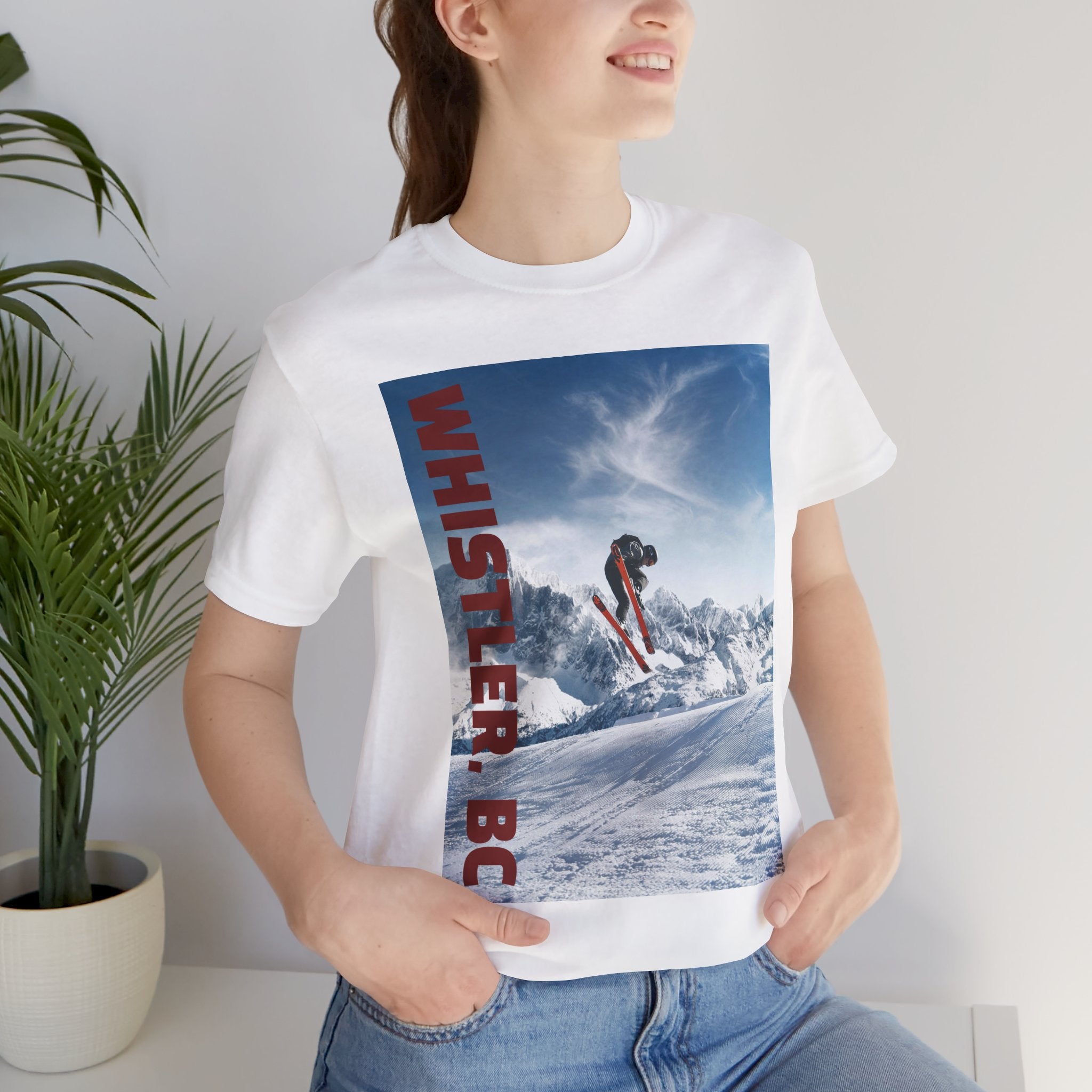 Viringee Whistler BC Snowboarder Short Sleeve Tee