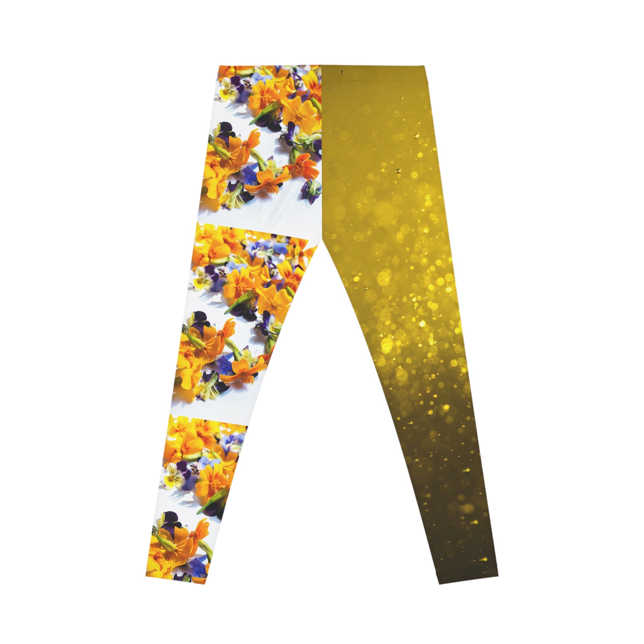 Viringee Women's Floral Sparkle Leggings