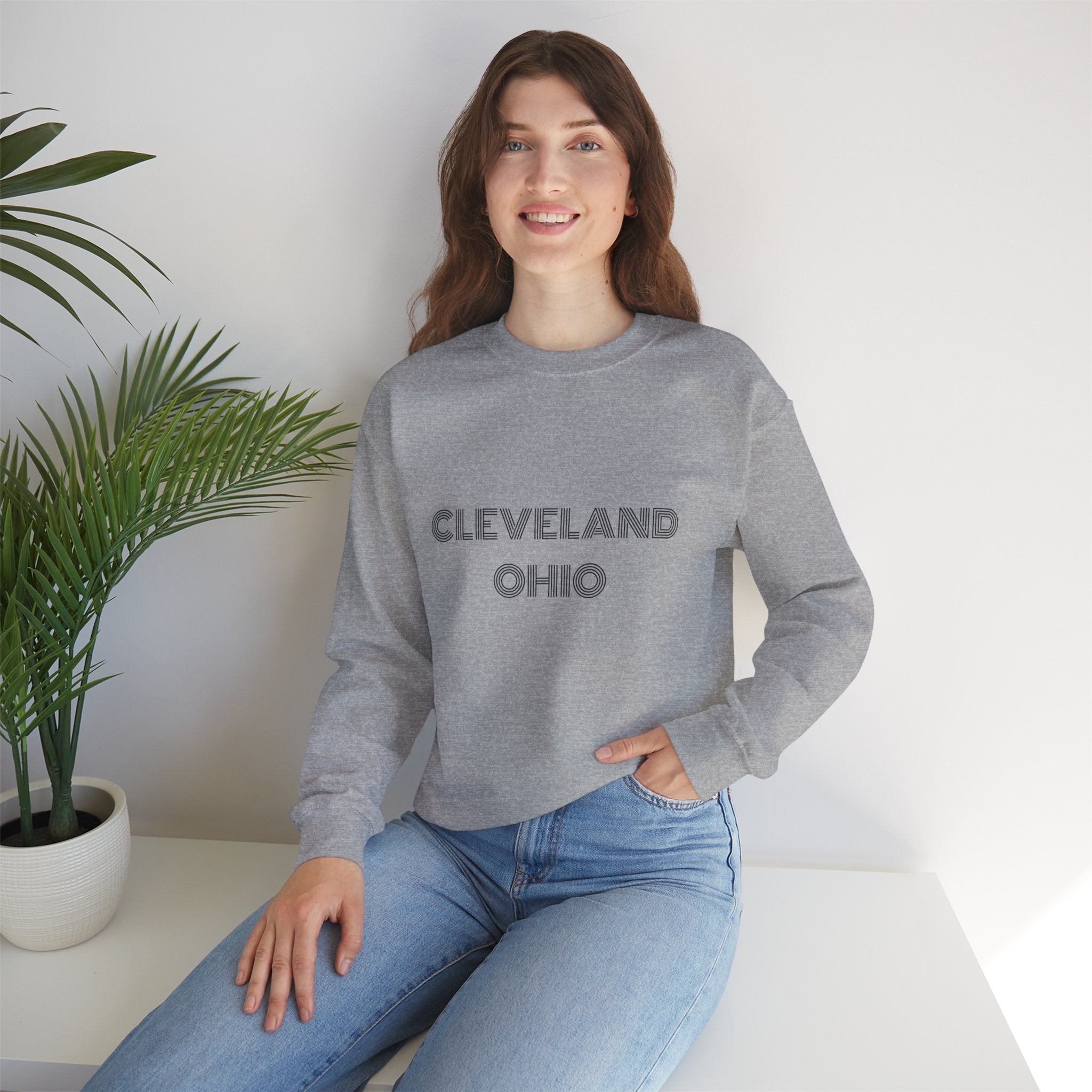 Viringee Cleveland Ohio Crewneck Sweatshirt