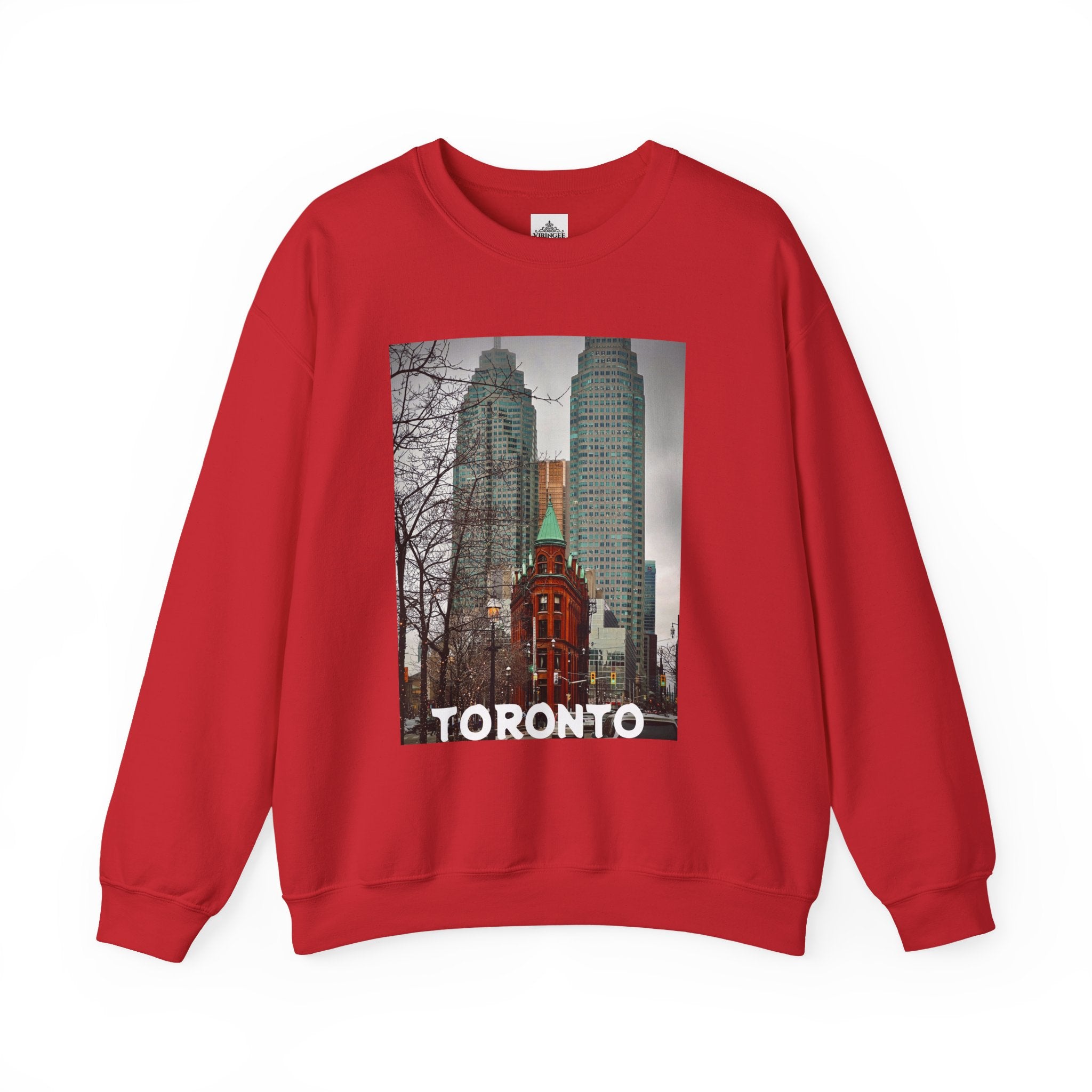 Viringee Toronto Gooderham Flatiron Building Unisex Crewneck Sweatshirt
