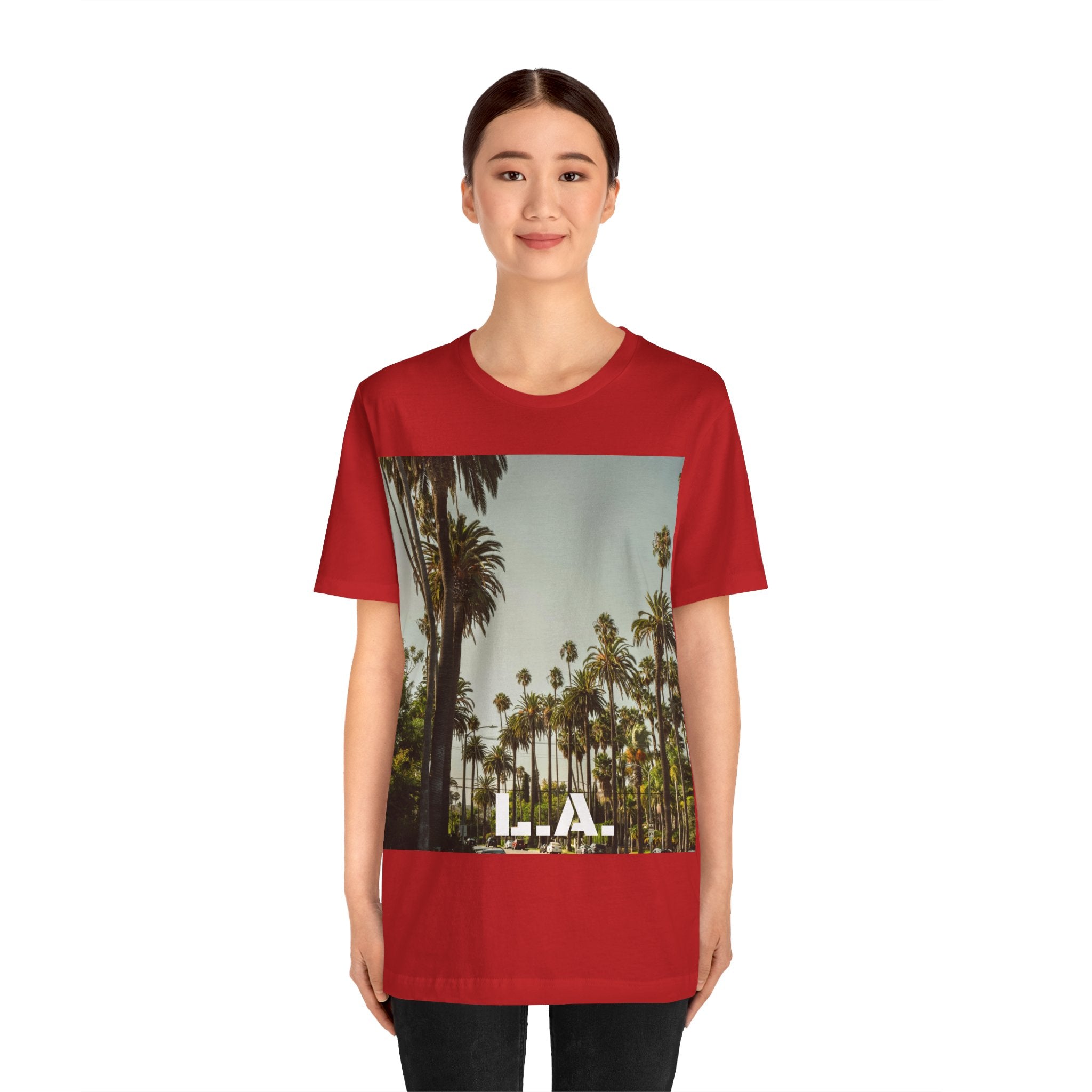 Viringee LA Palm Unisex Trees Graphic T-shirt