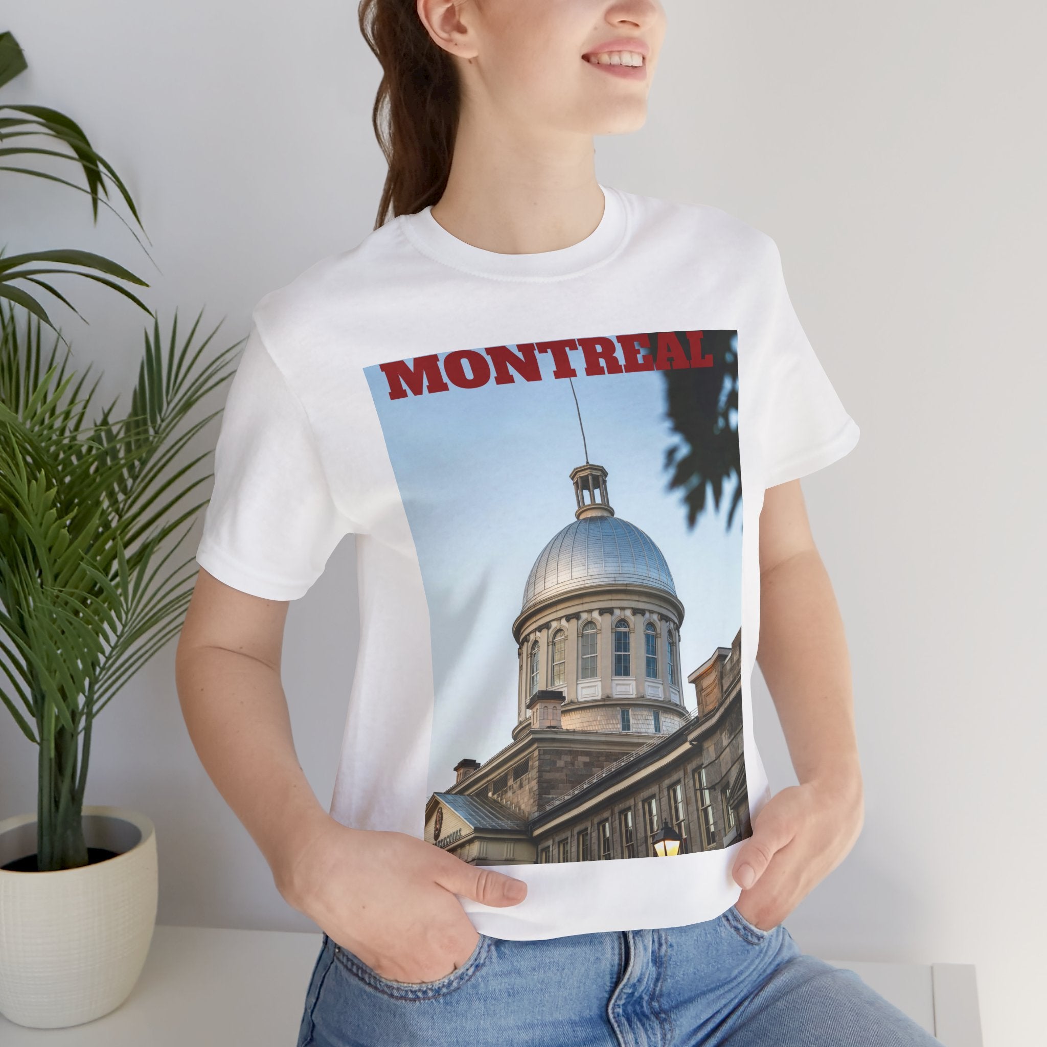 Unisex Old Montreal vintage T-shirt with city graphic