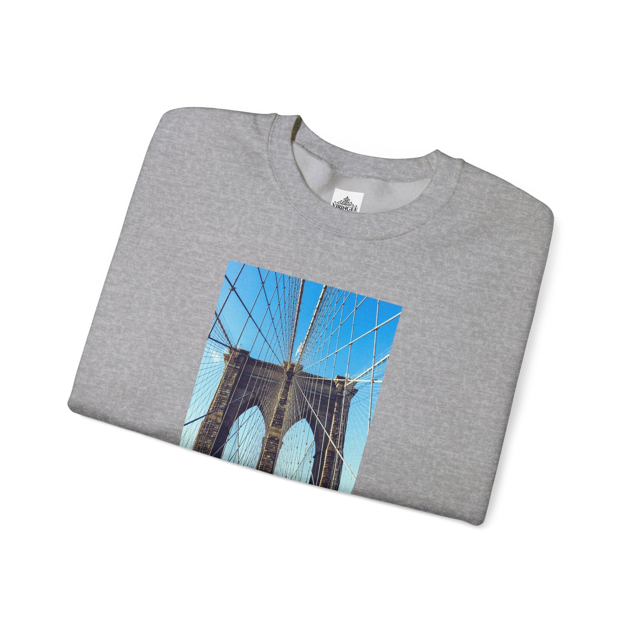 Viringee Brooklyn Bridge Crewneck Sweatshirt