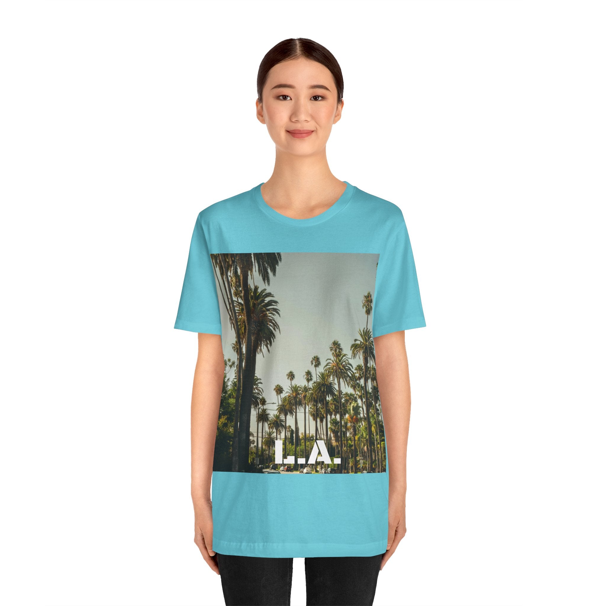 Viringee LA Palm Unisex Trees Graphic T-shirt
