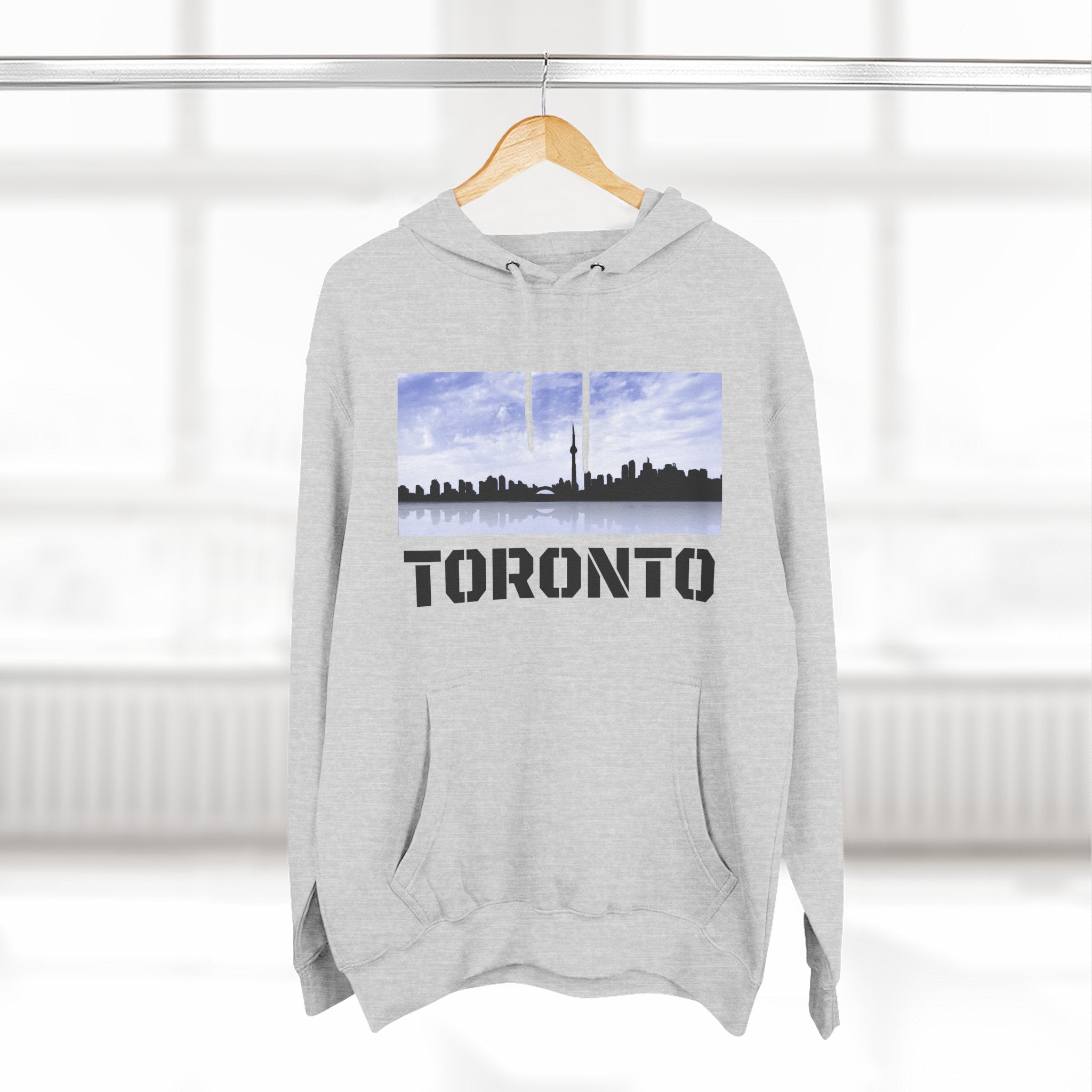 Viringee Toronto Skyline Fleece Hoodie