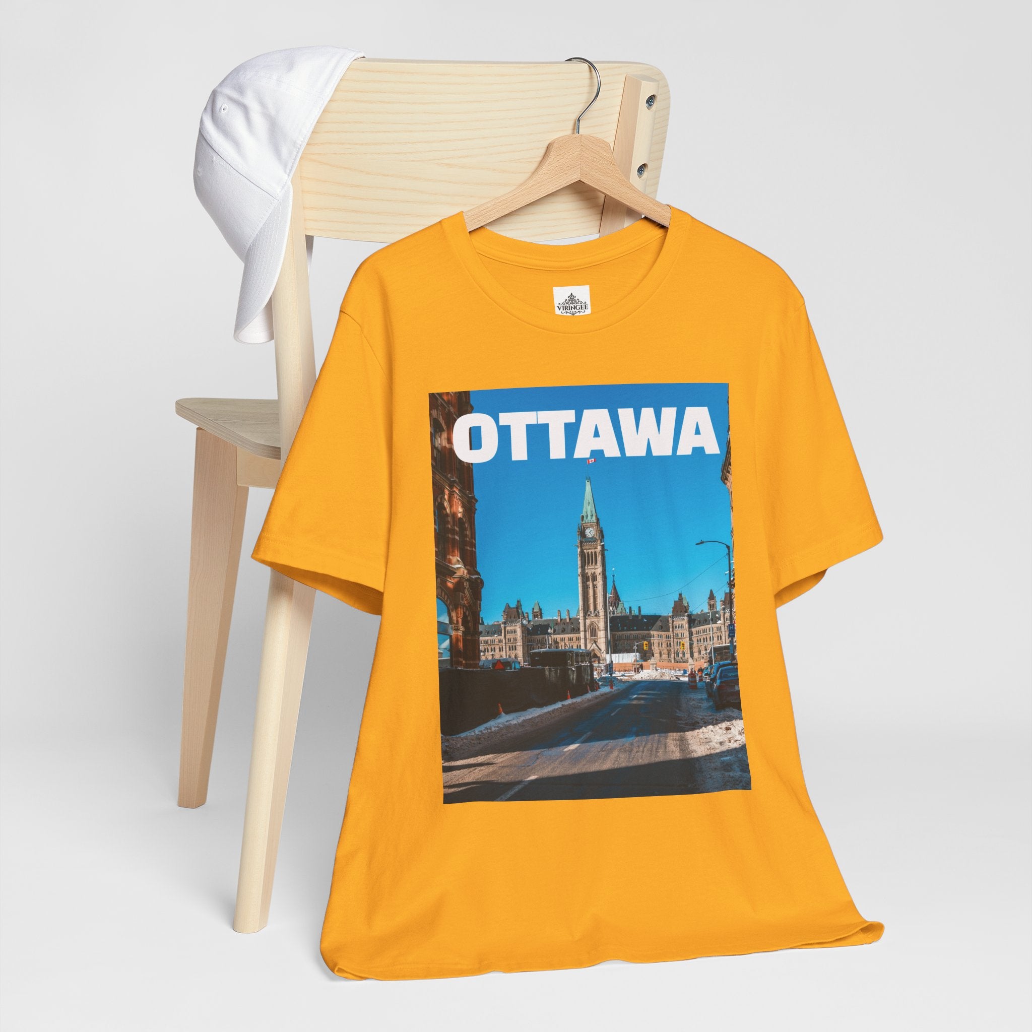 Unisex Ottawa T-shirt with bold city design by Viringee