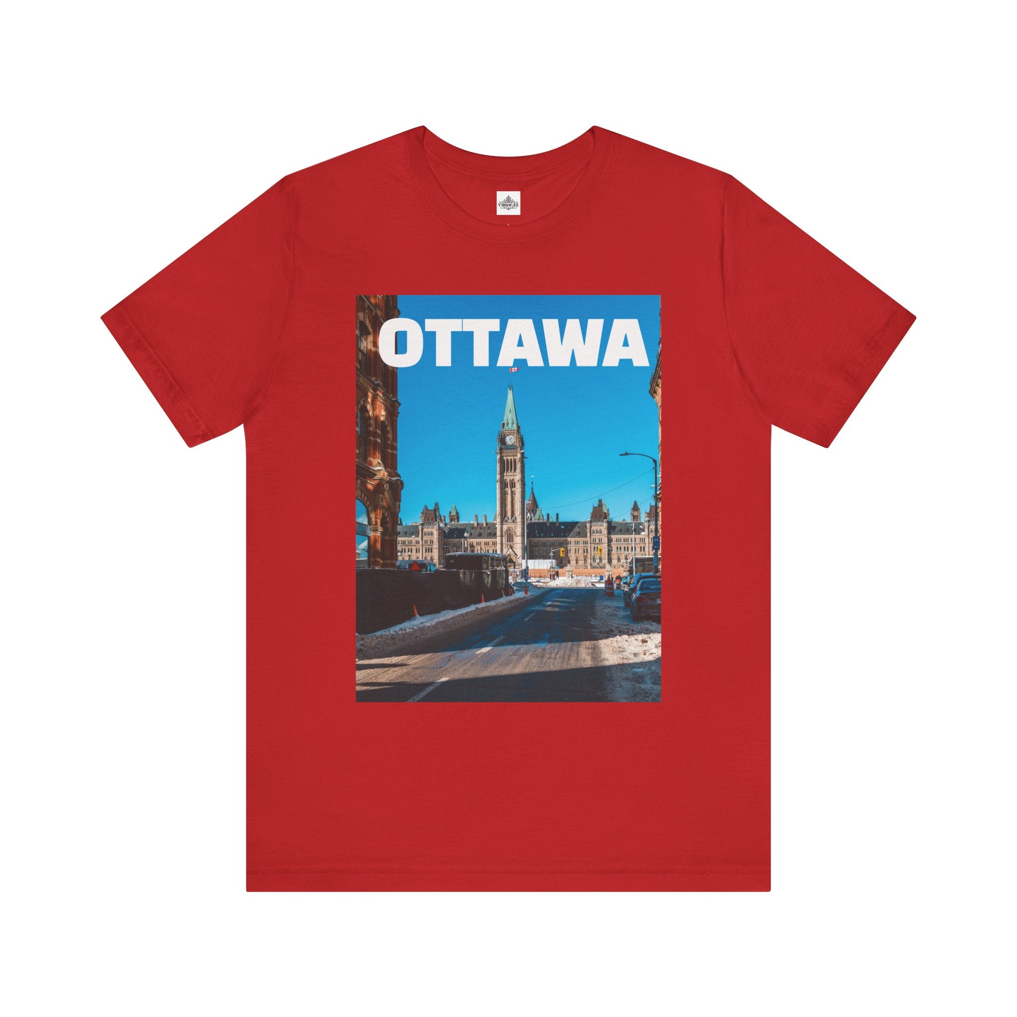 Unisex Ottawa T-shirt with bold city design by Viringee