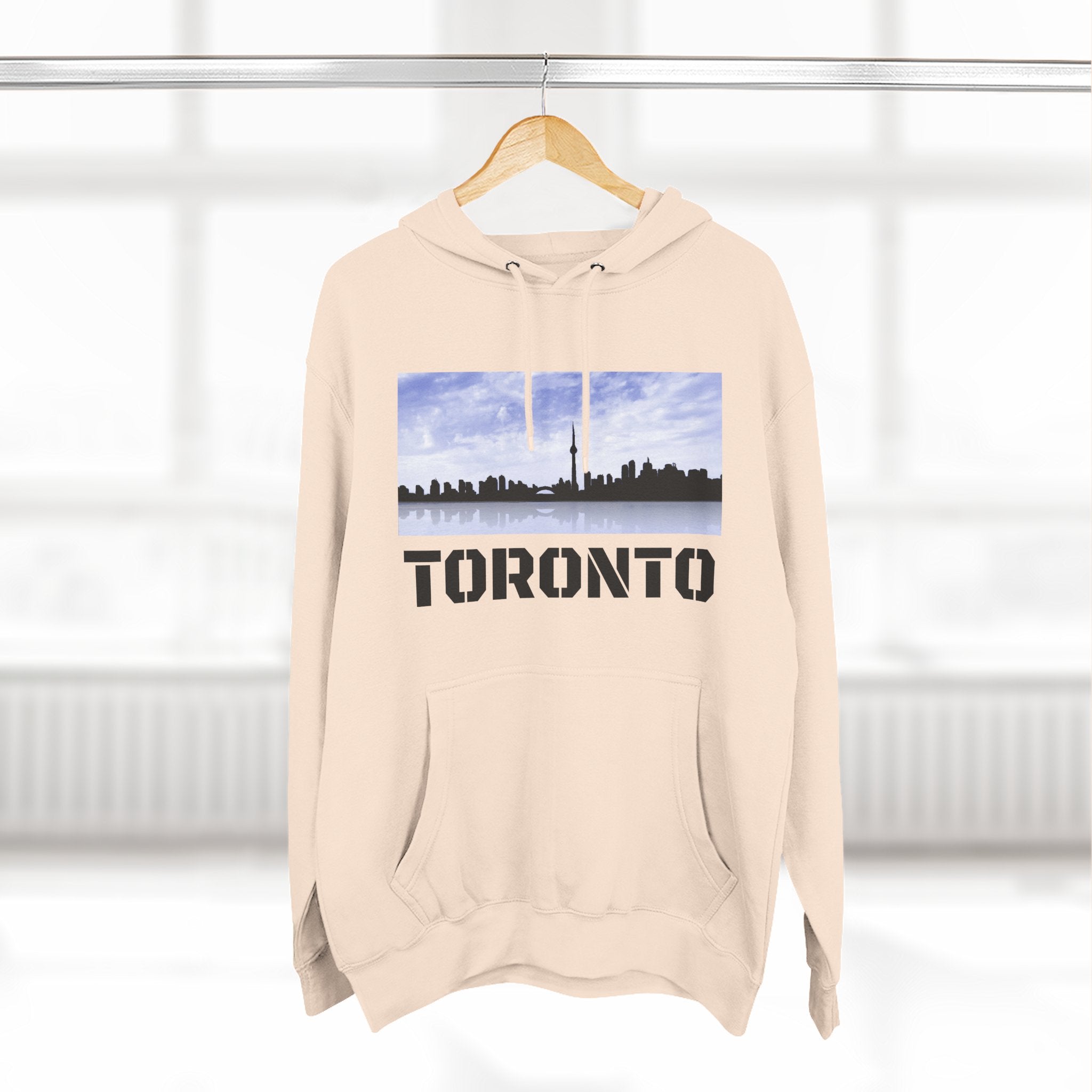 Viringee Toronto Skyline Fleece Hoodie