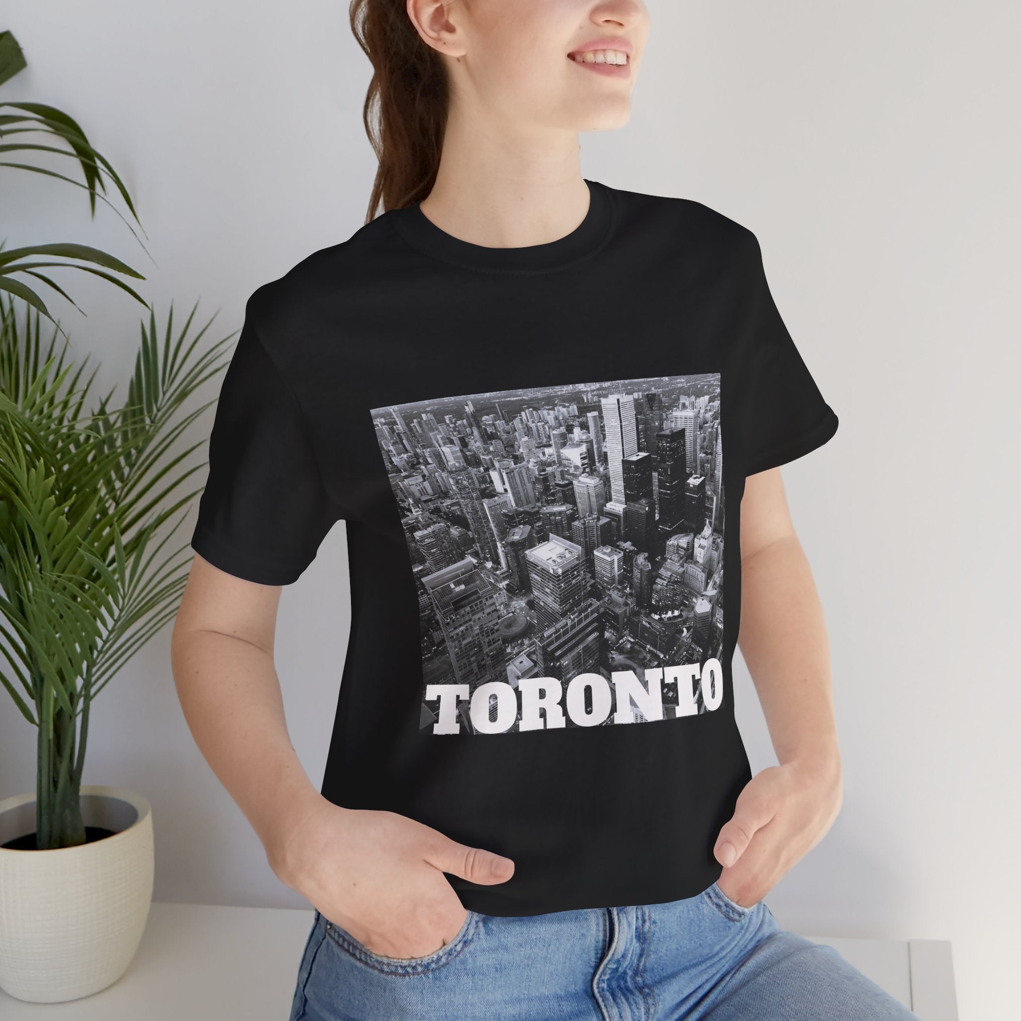 Downtown Toronto skyline T-shirt, unisex short sleeve style