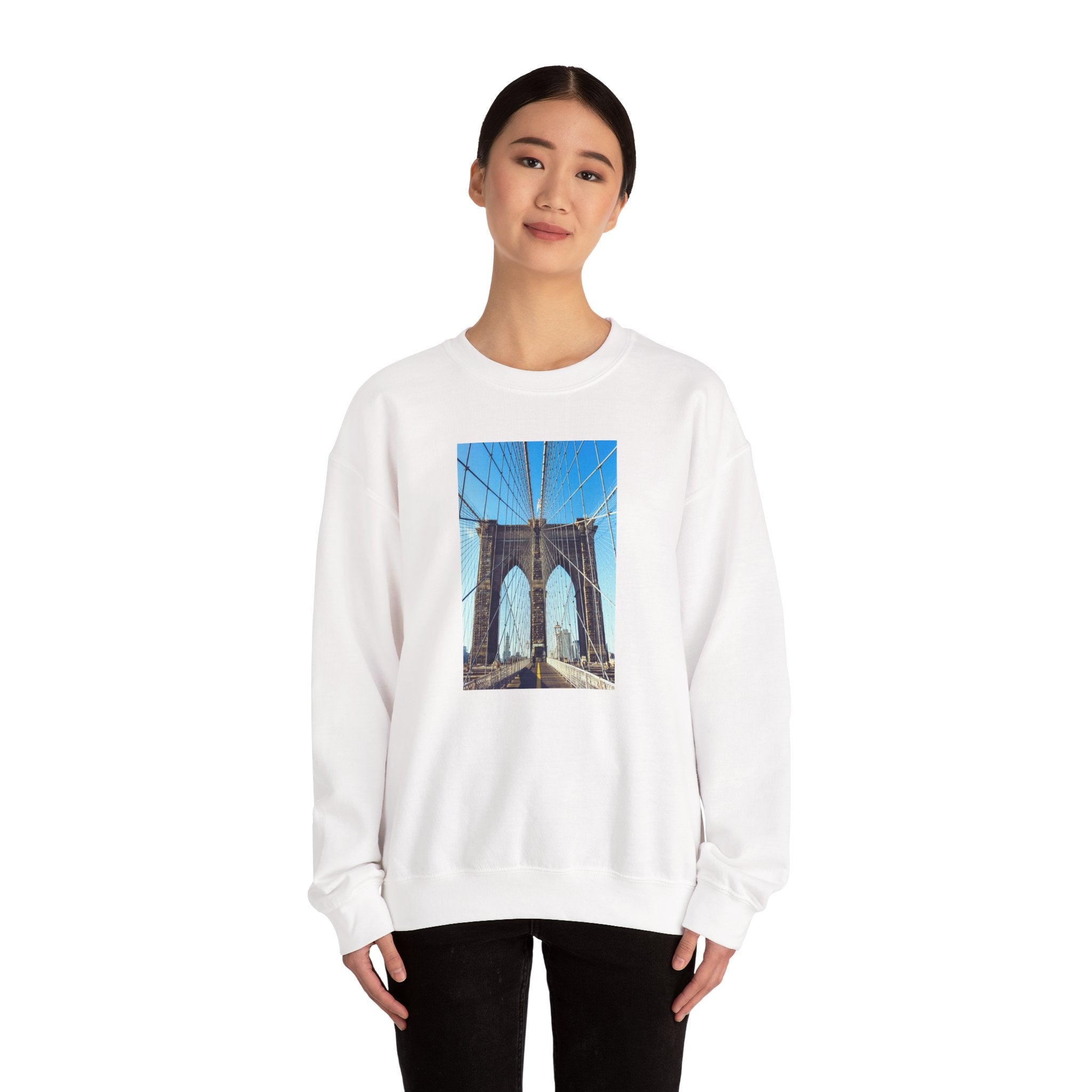 Viringee Brooklyn Bridge Crewneck Sweatshirt