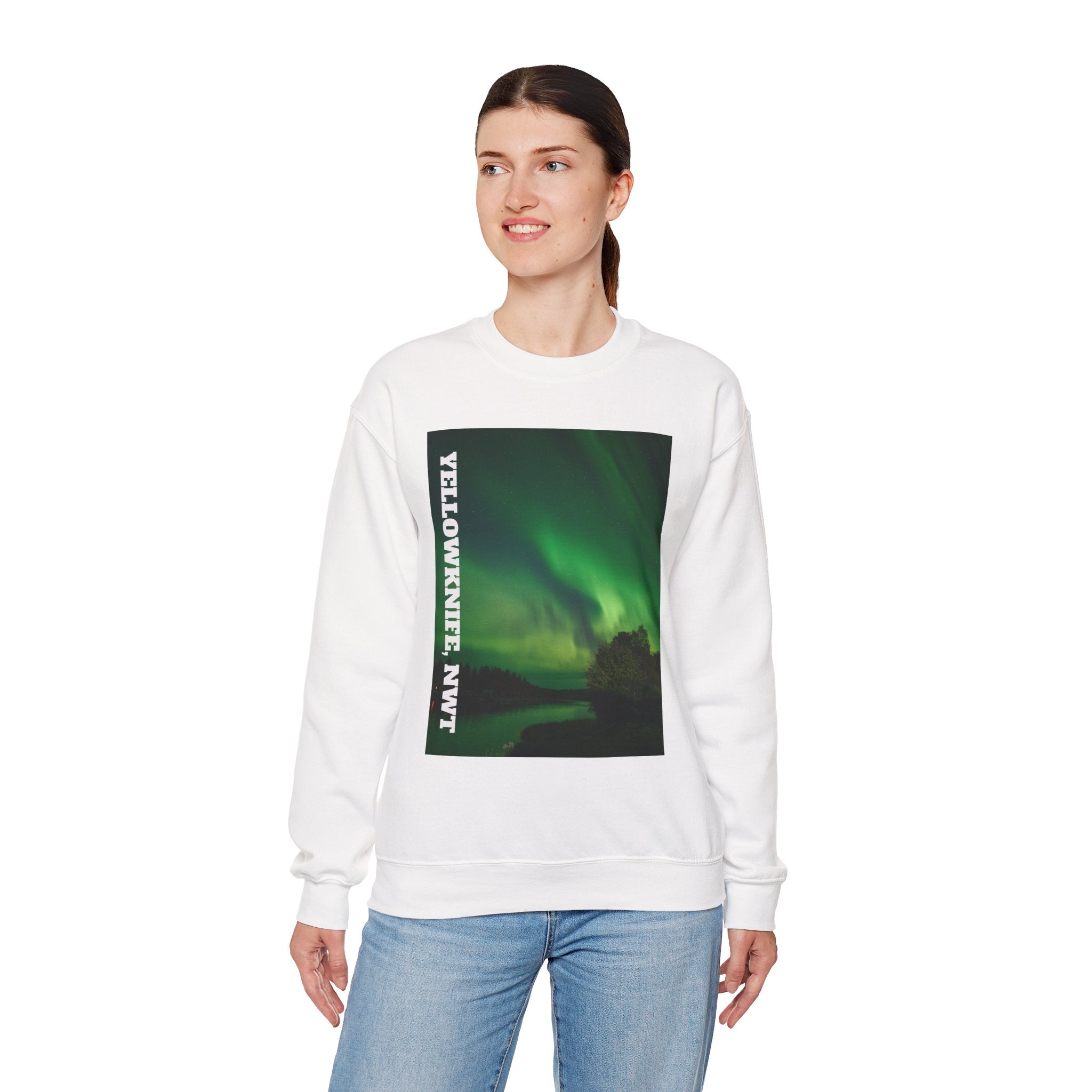 Viringee Yellowknife, NWT Lights Crewneck Sweatshirt
