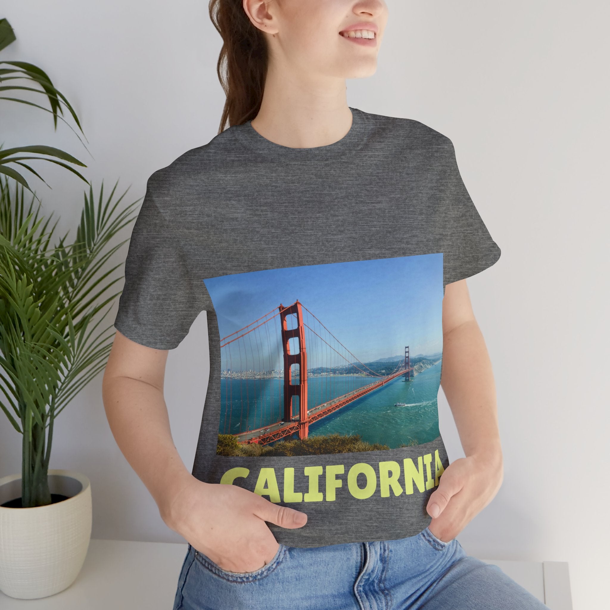 Viringee California Golden Gate Bridge Graphic T-shirt