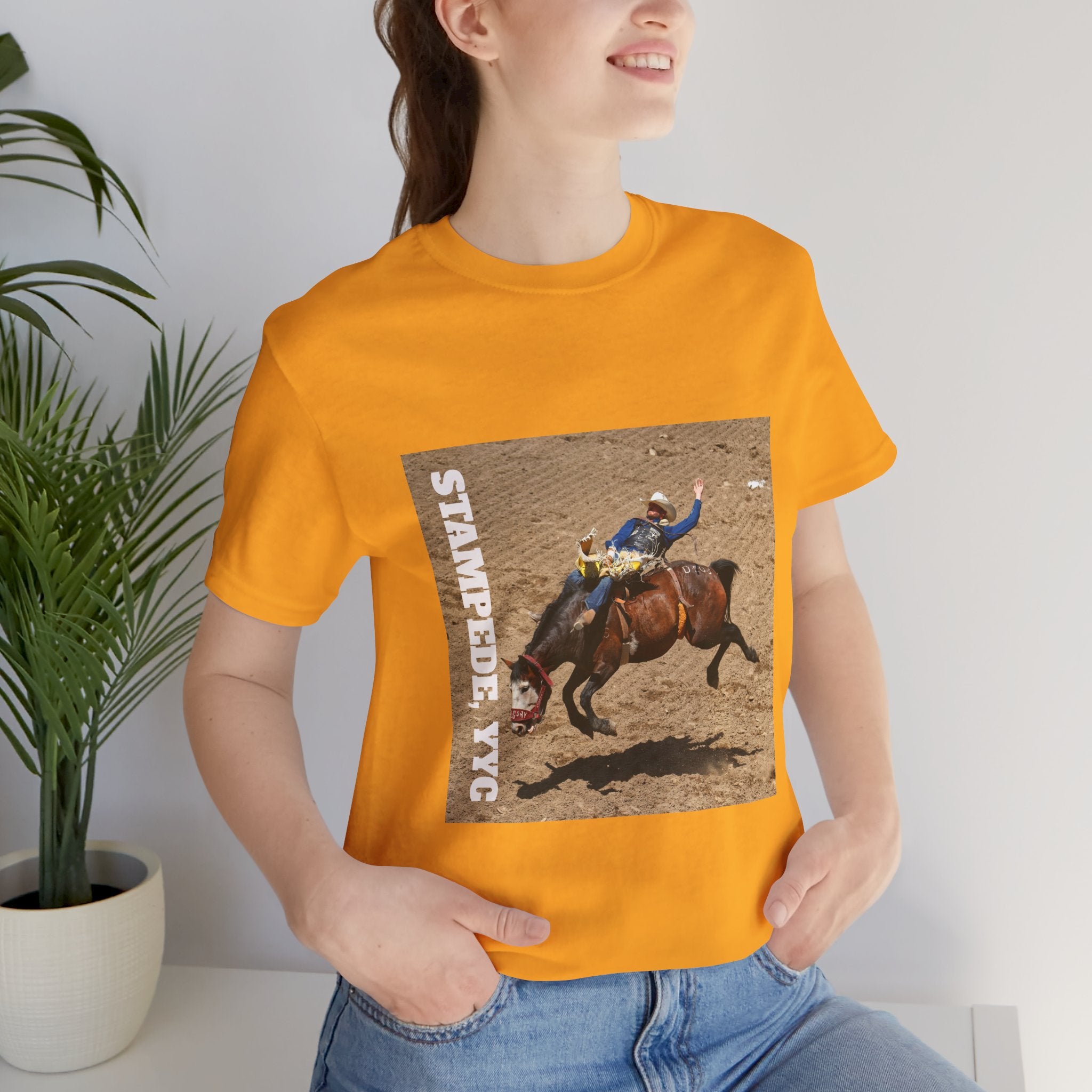 Unisex Calgary rodeo T-shirt by Viringee with Stampede design