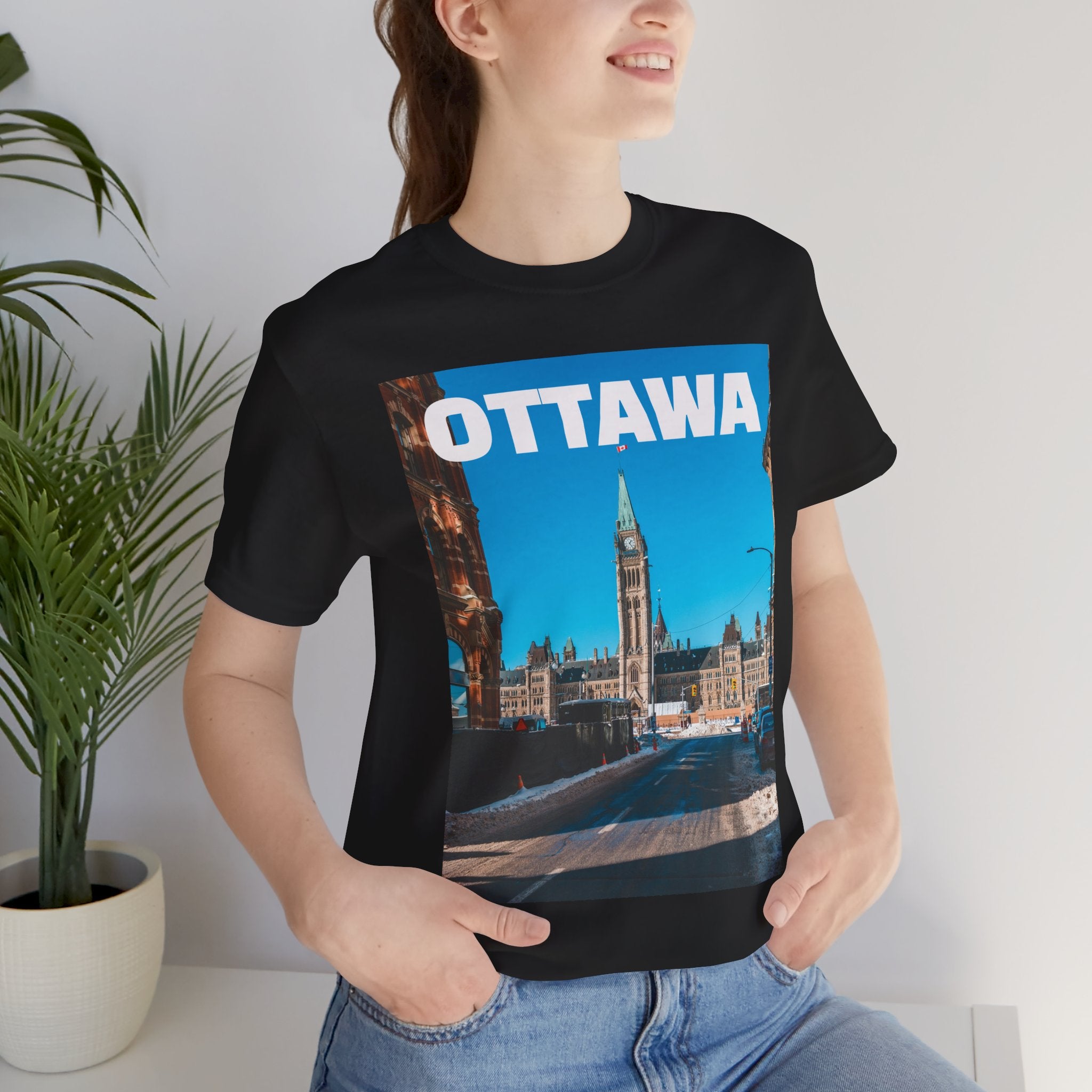 Unisex Ottawa T-shirt with bold city design by Viringee