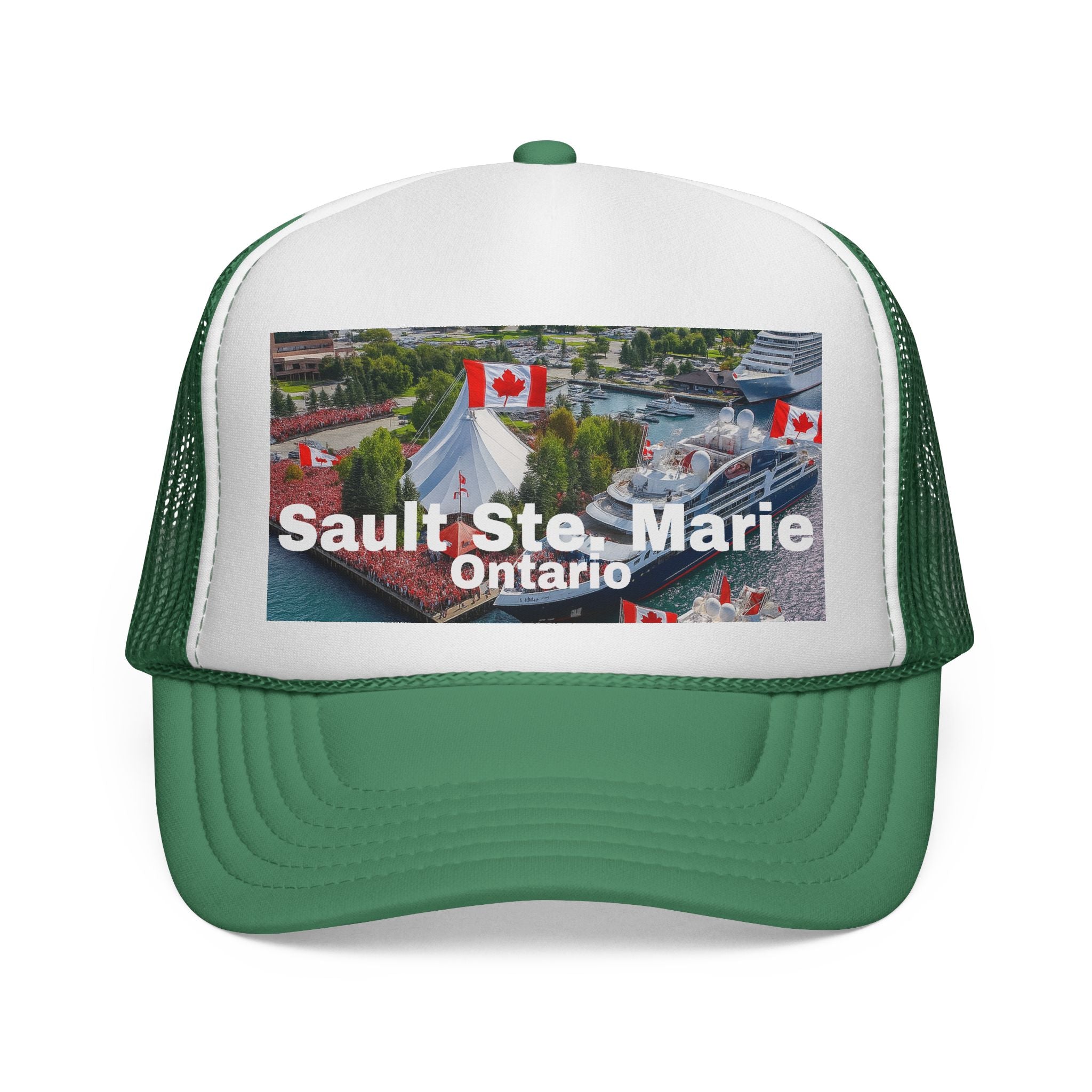 Unisex Sault Ste. Marie trucker cap, breathable mesh back