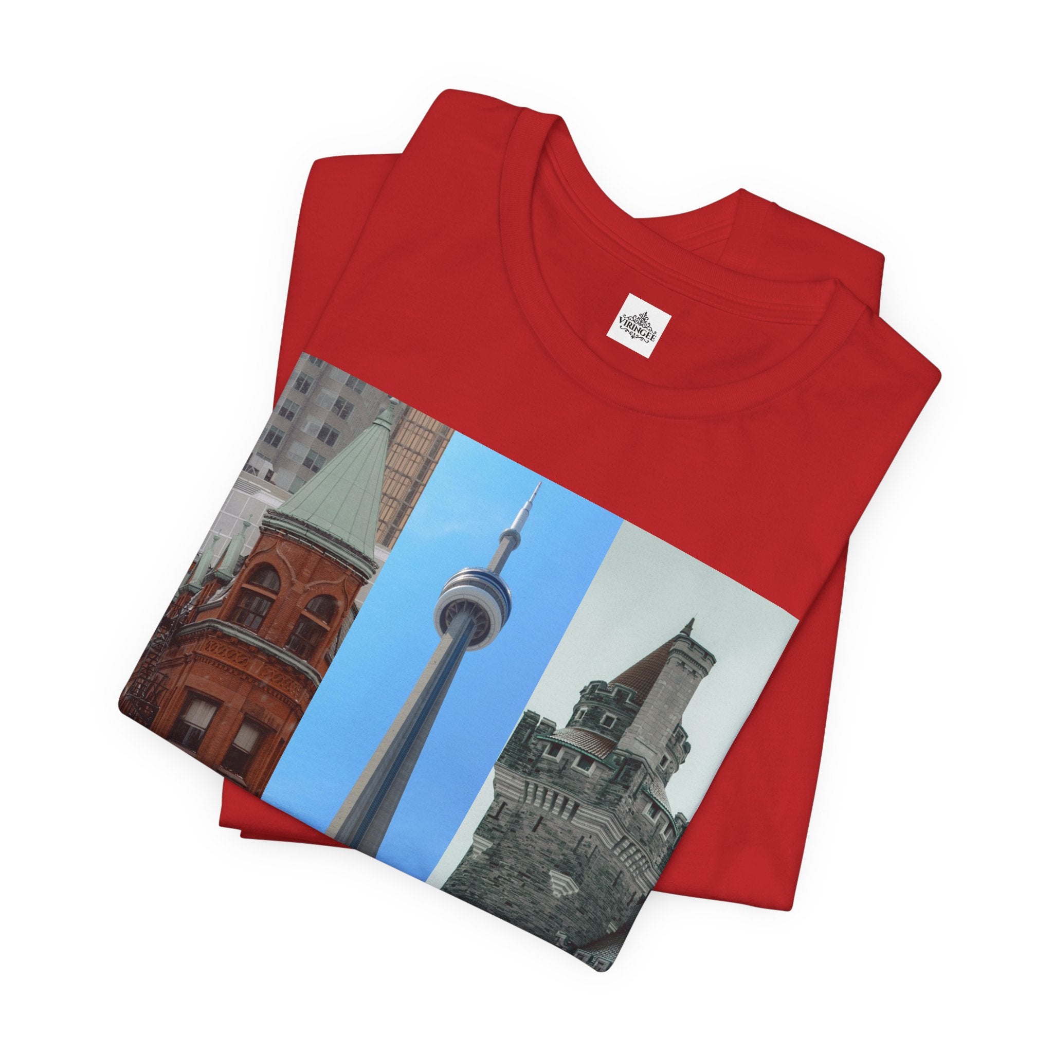 Viringee Toronto Sightseeing Landmarks Graphic T Shirt