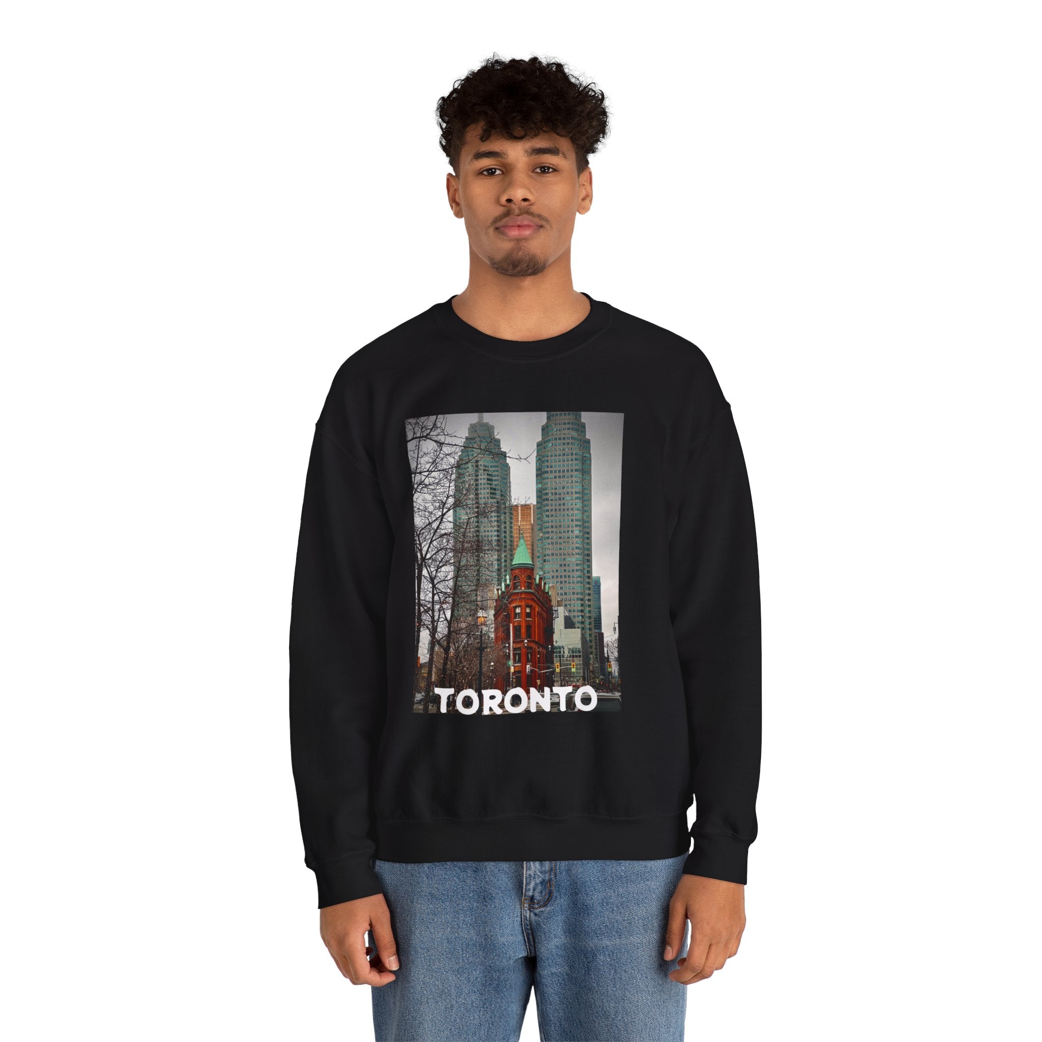 Viringee Toronto Gooderham Flatiron Building Unisex Crewneck Sweatshirt