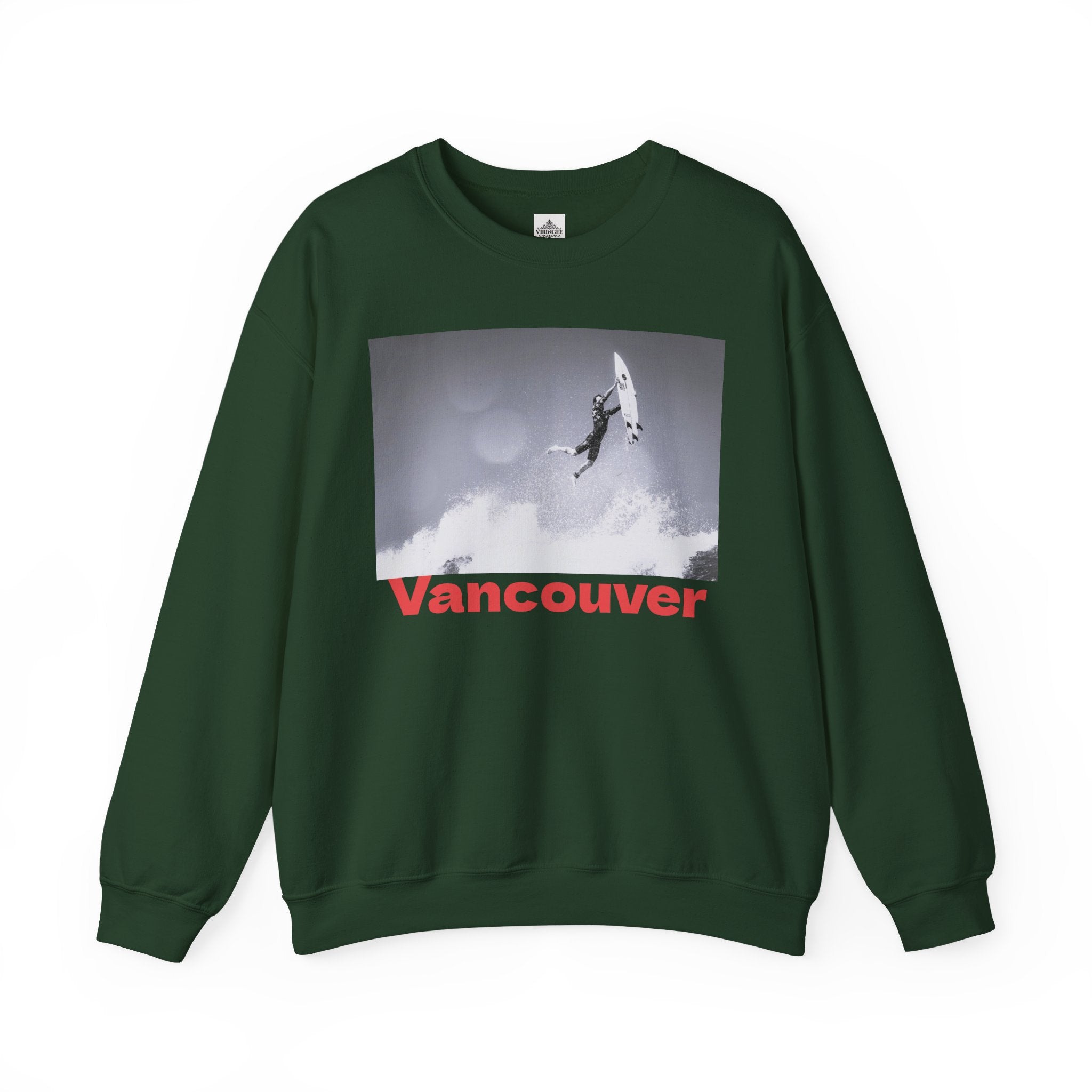 Viringee Vancouver Surf Crewneck Unisex Sweatshirt