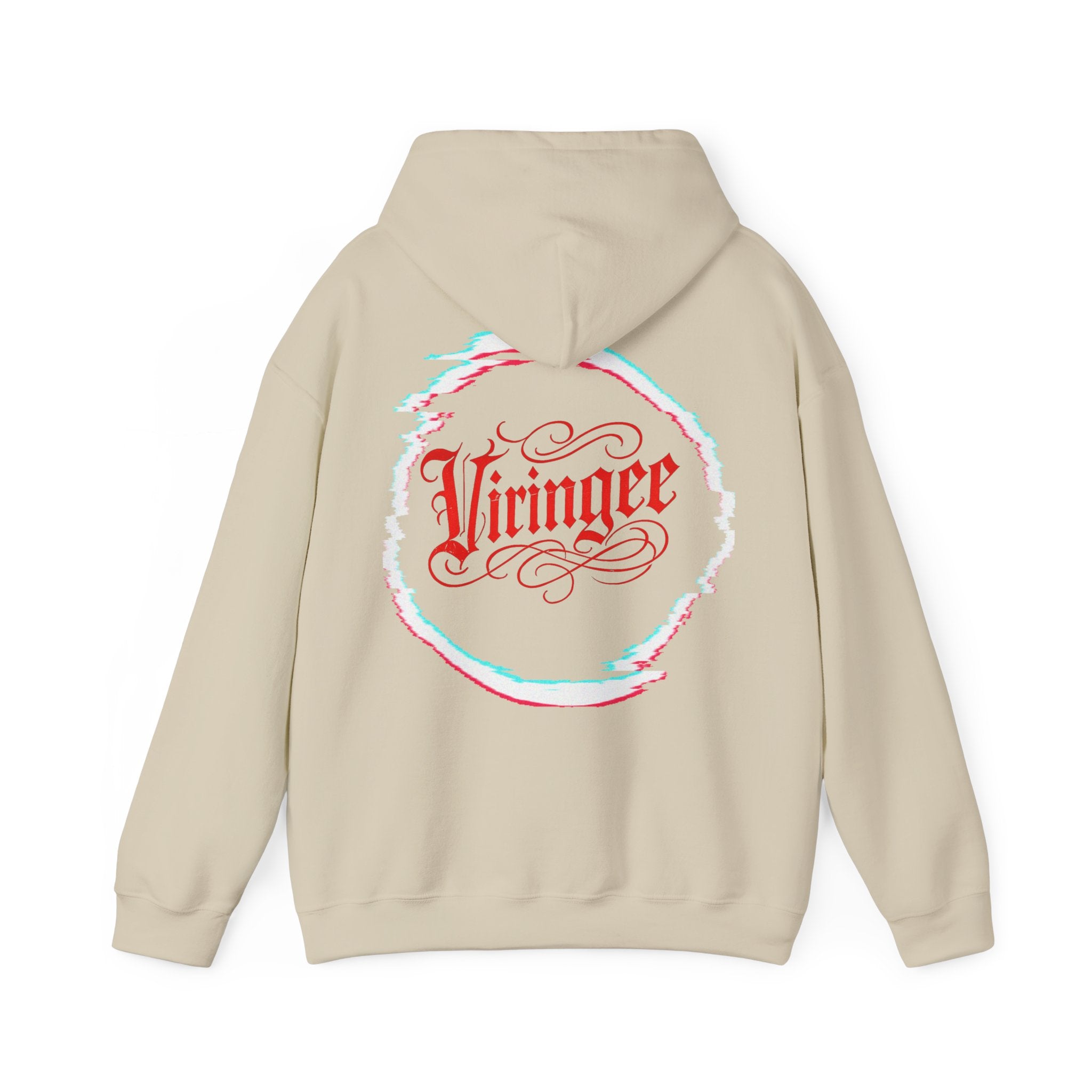 Viringee Red Logo Classic Script Hoodie