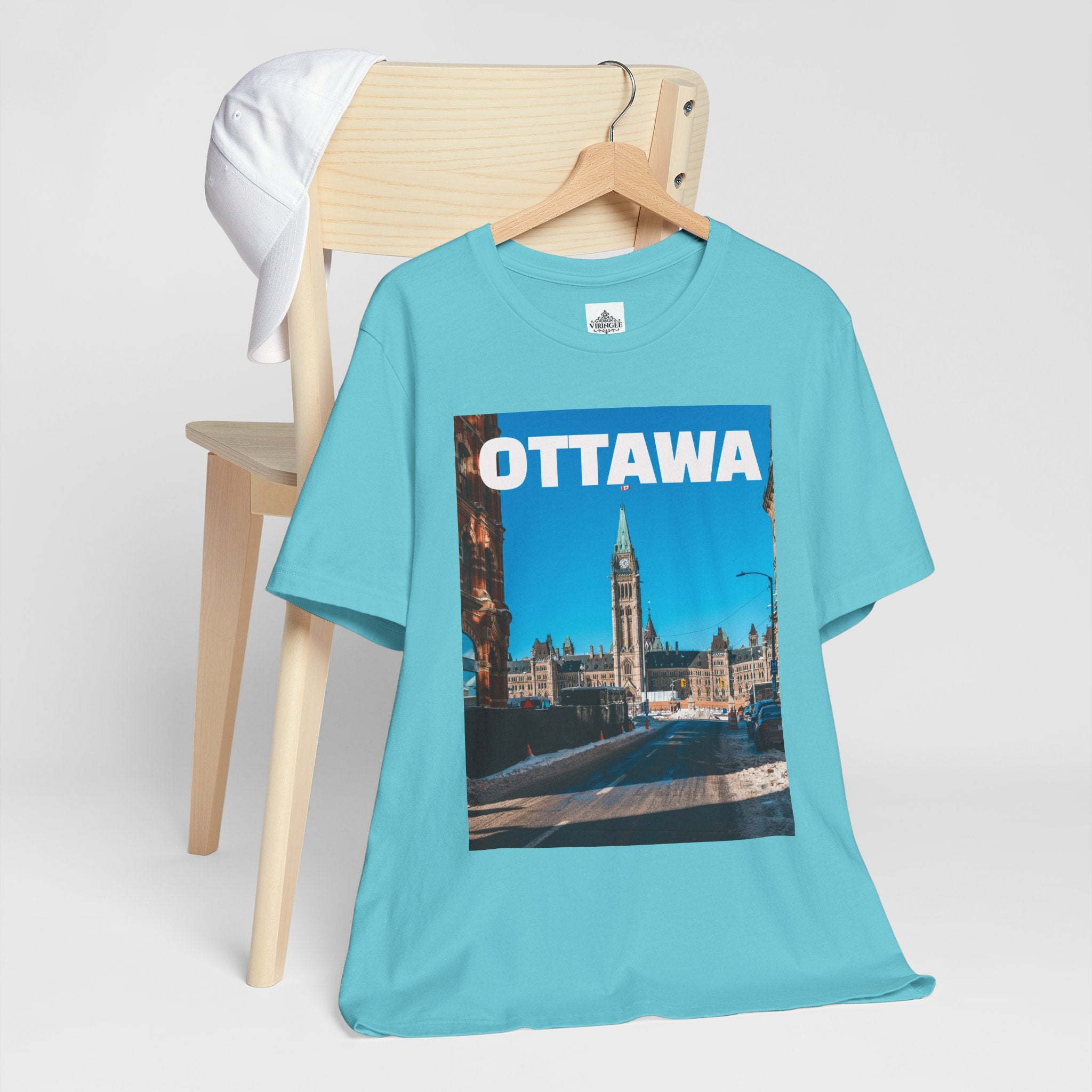 Unisex Ottawa T-shirt with bold city design by Viringee