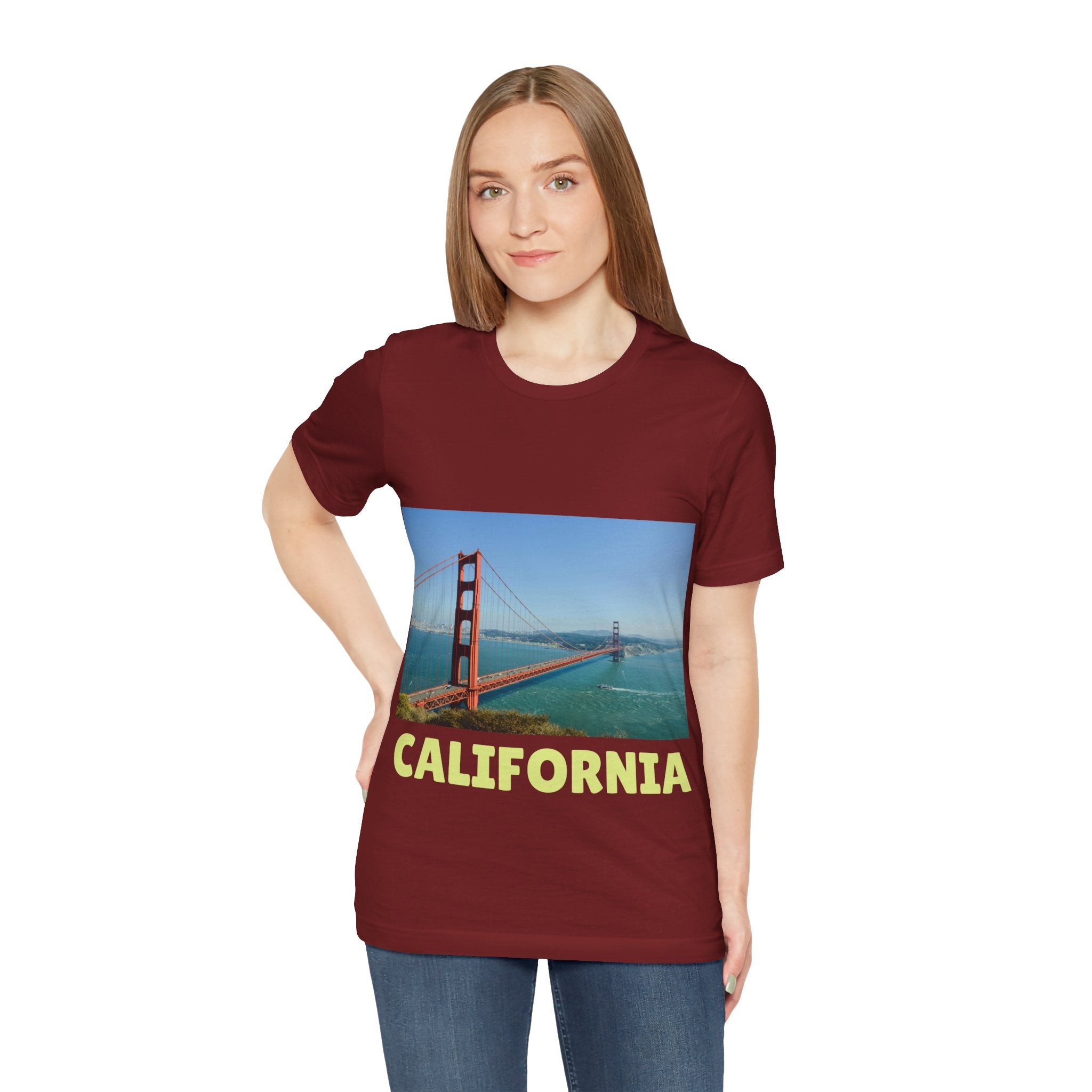 Viringee California Golden Gate Bridge Graphic T-shirt