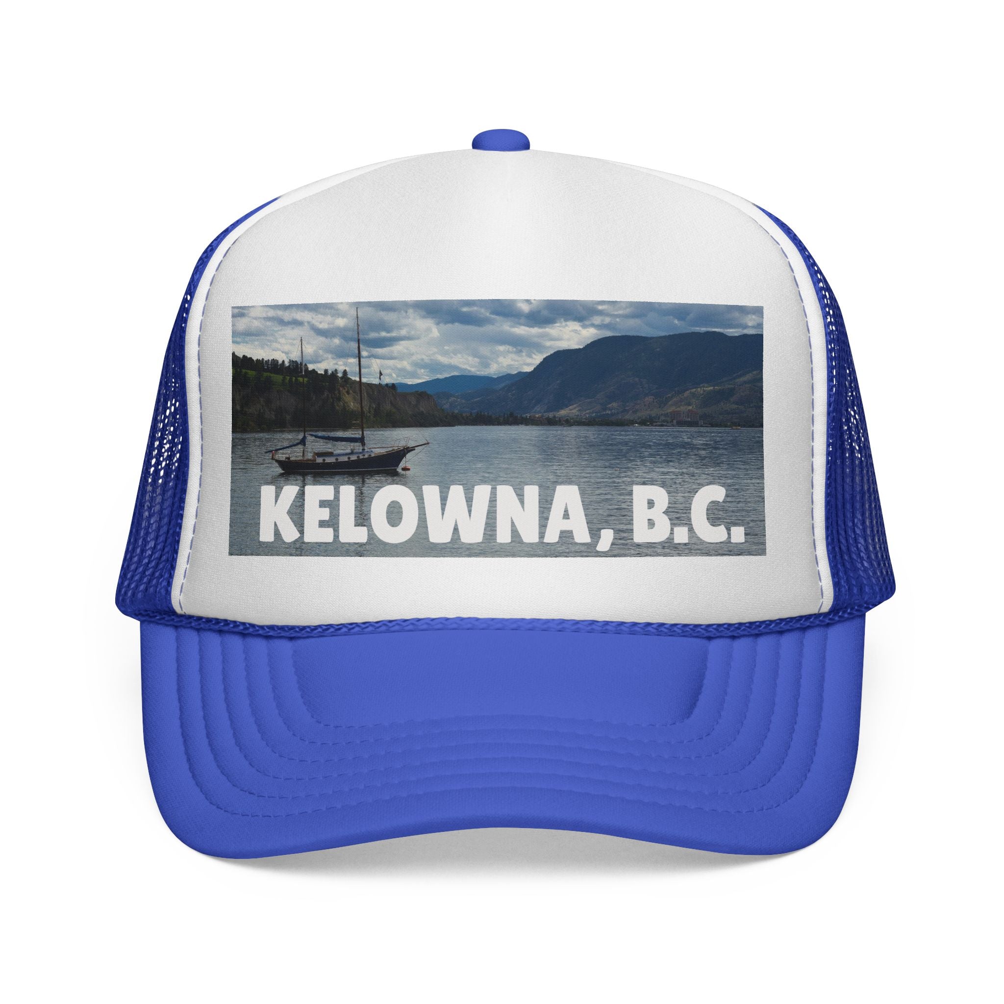Kelowna pride trucker cap, unisex adjustable style