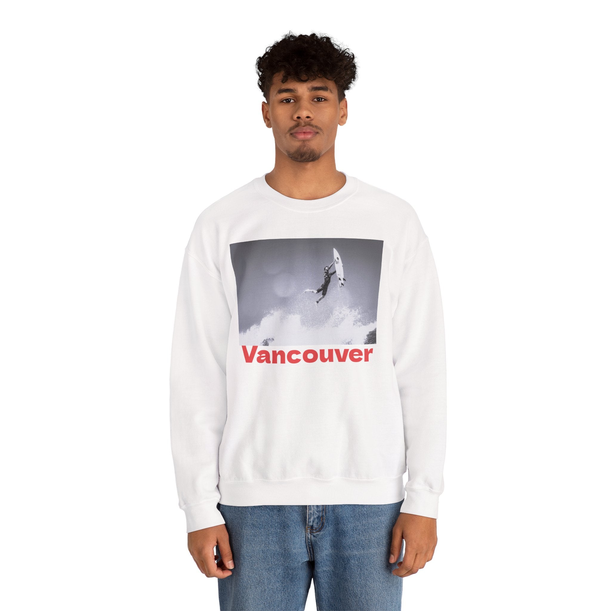 Viringee Vancouver Surf Crewneck Unisex Sweatshirt