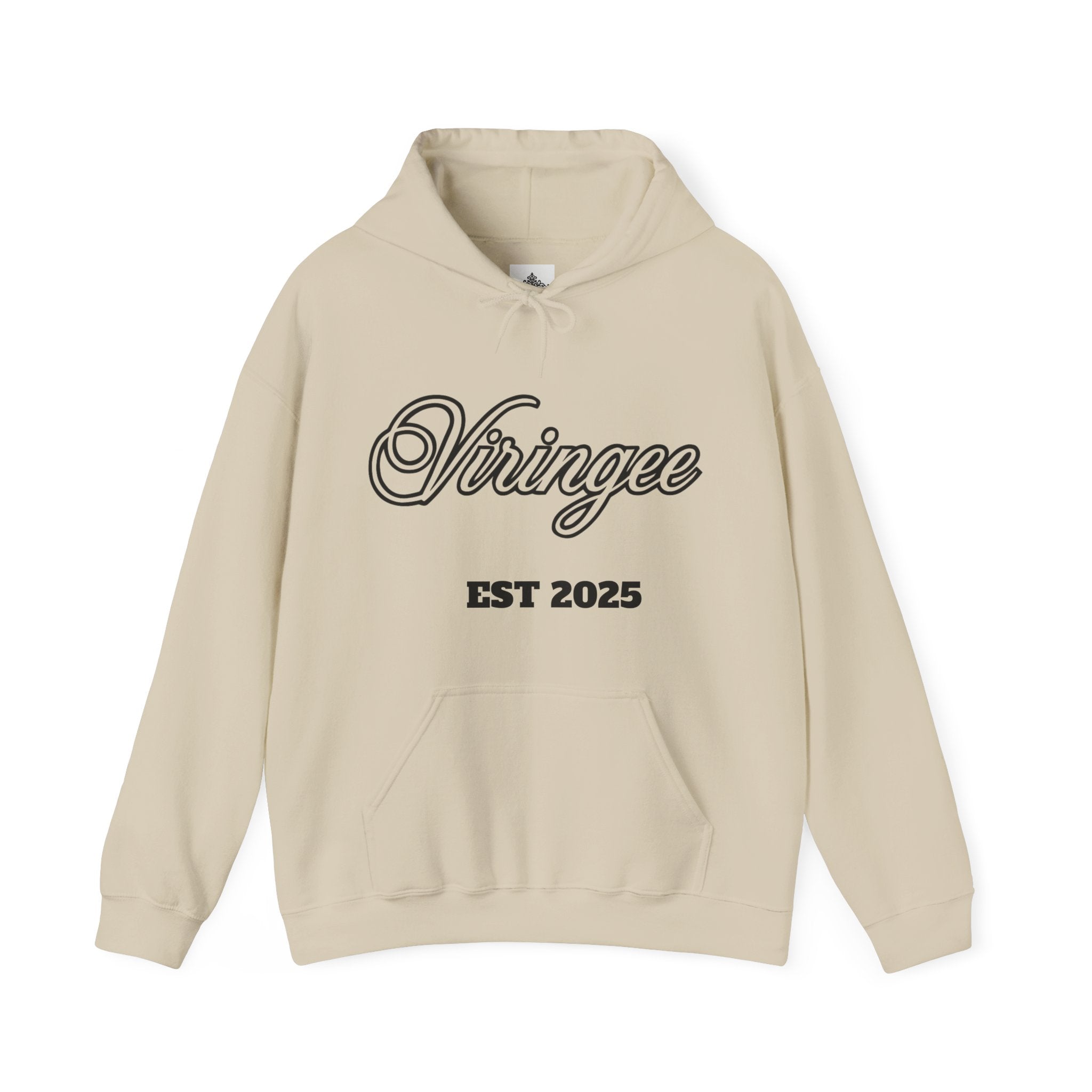 Viringee Analog Back Script Hoodie