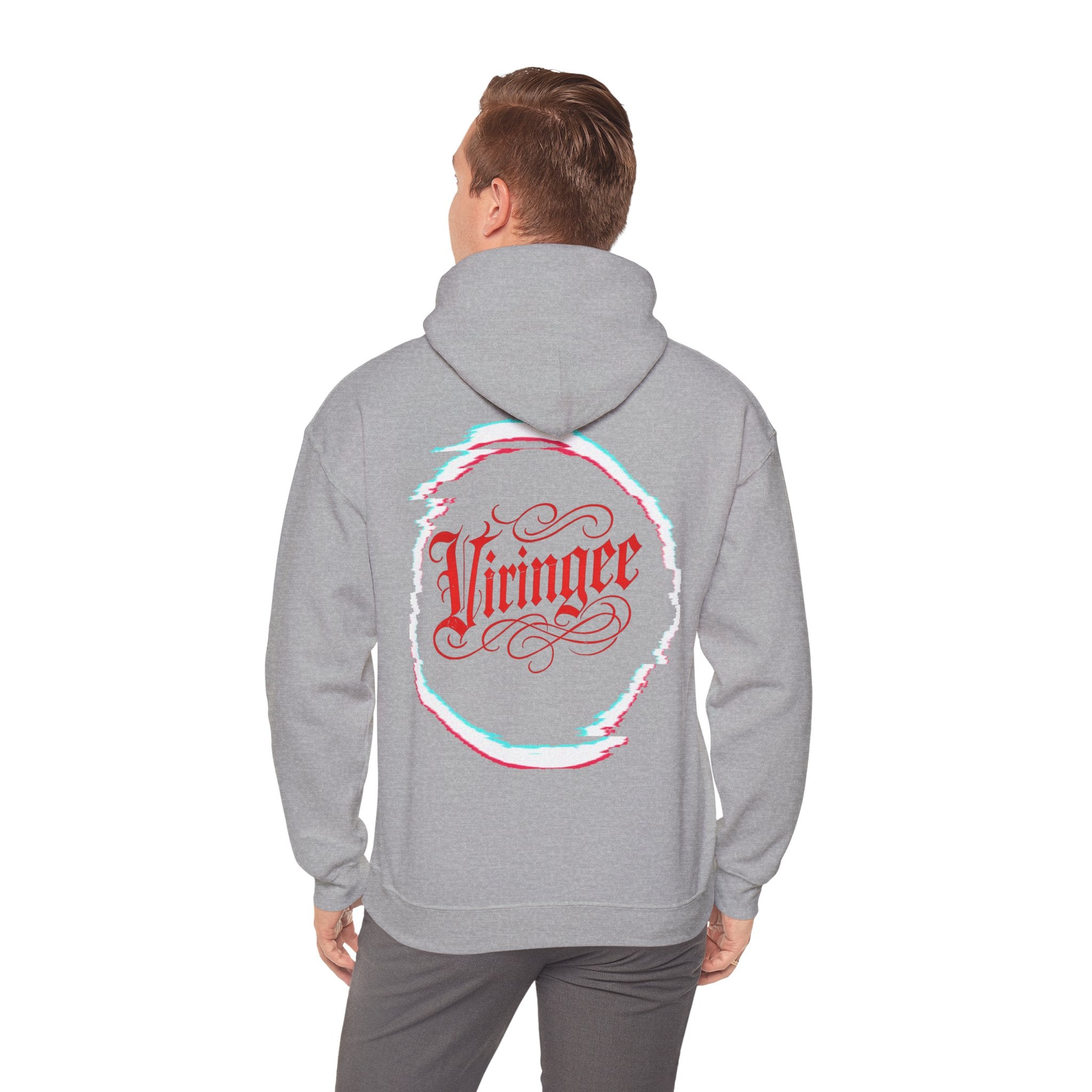 Viringee Red Logo Classic Script Hoodie