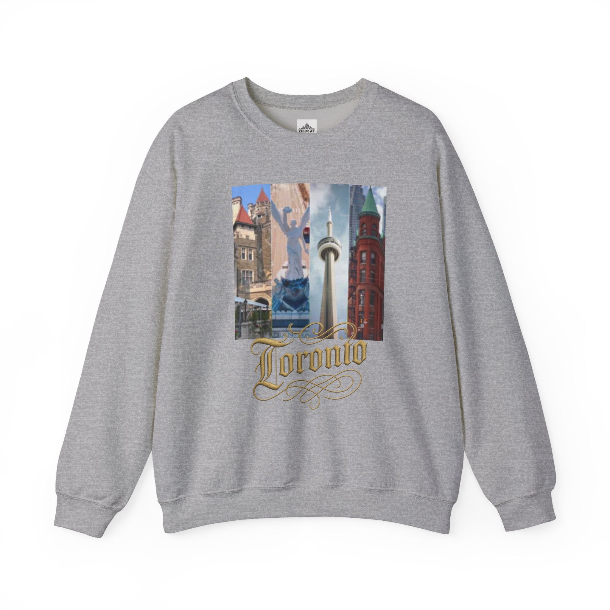 Viringee Toronto Travel Inspiration Crewneck Unisex Hoodie