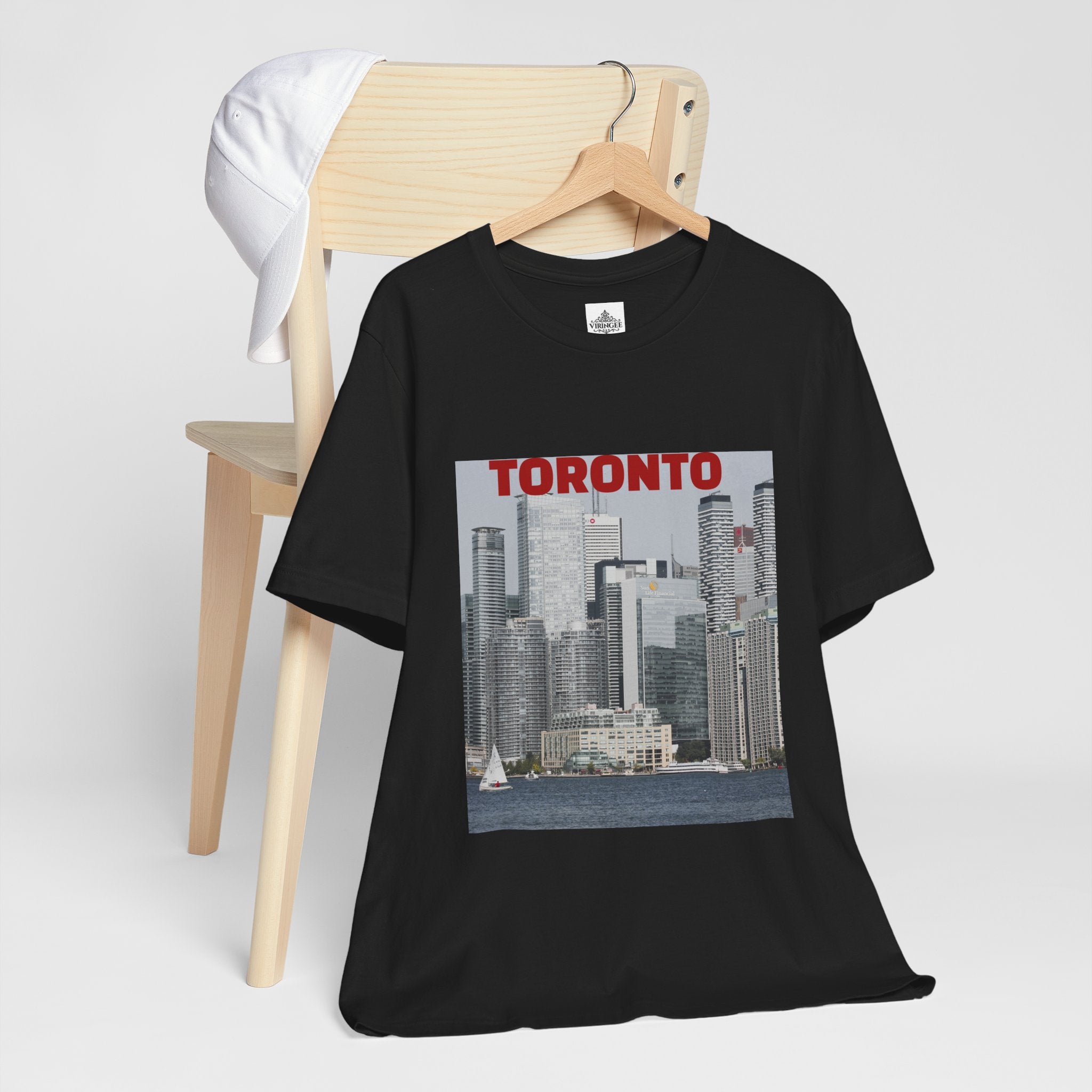 Unisex Toronto Harbor T-shirt inspired by city skyline