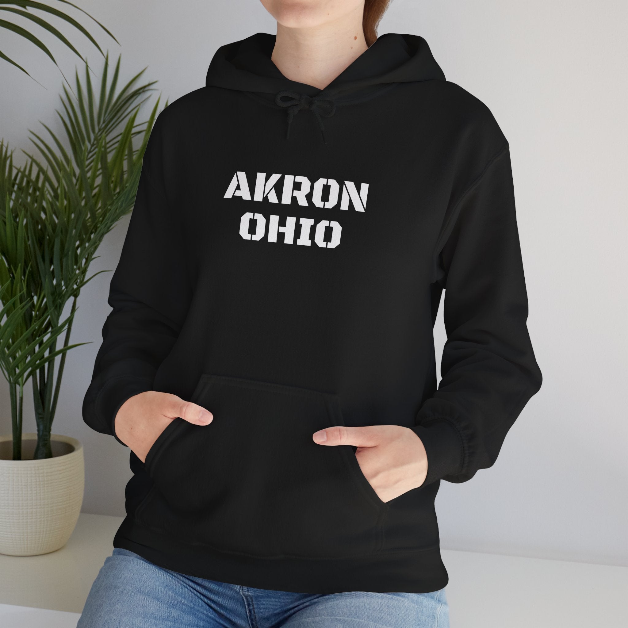 Viringee Akron Ohio Unisex Heavy Blend Hooded Sweatshirt