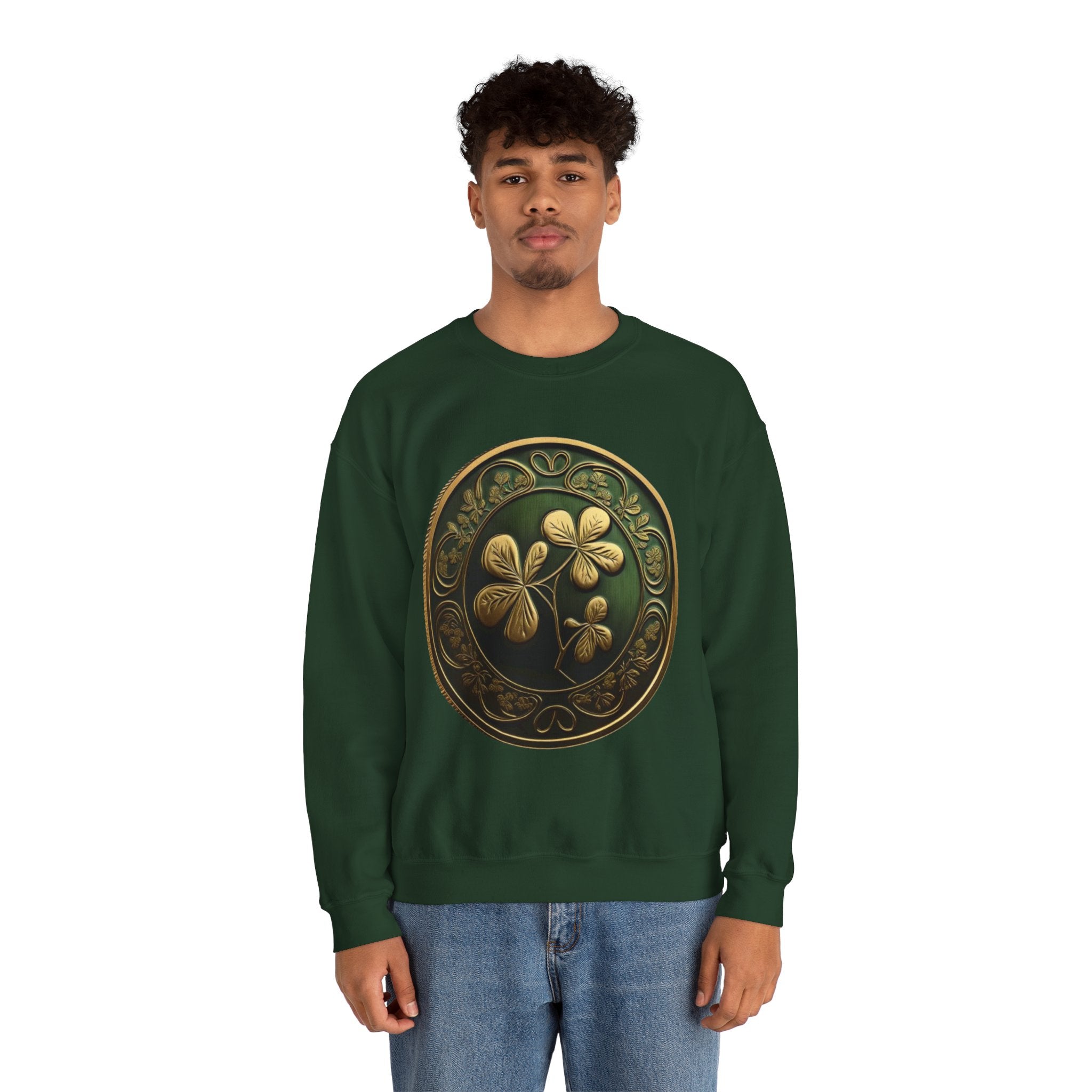 Viringee Seal of leaves Crewneck Sweatshirt